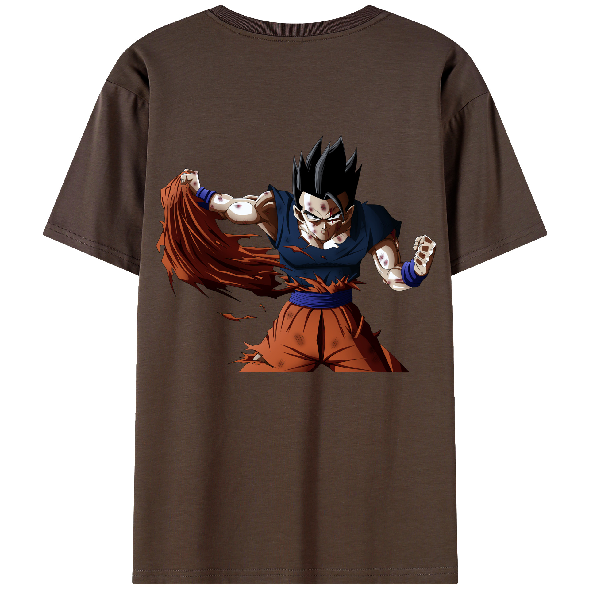 （画像用） ドラゴンボール ベジータ四世（Bejīta Yonsei）DRAGON BALL Vegeta IV 綿100％半袖Tシャツ（背面プリント）