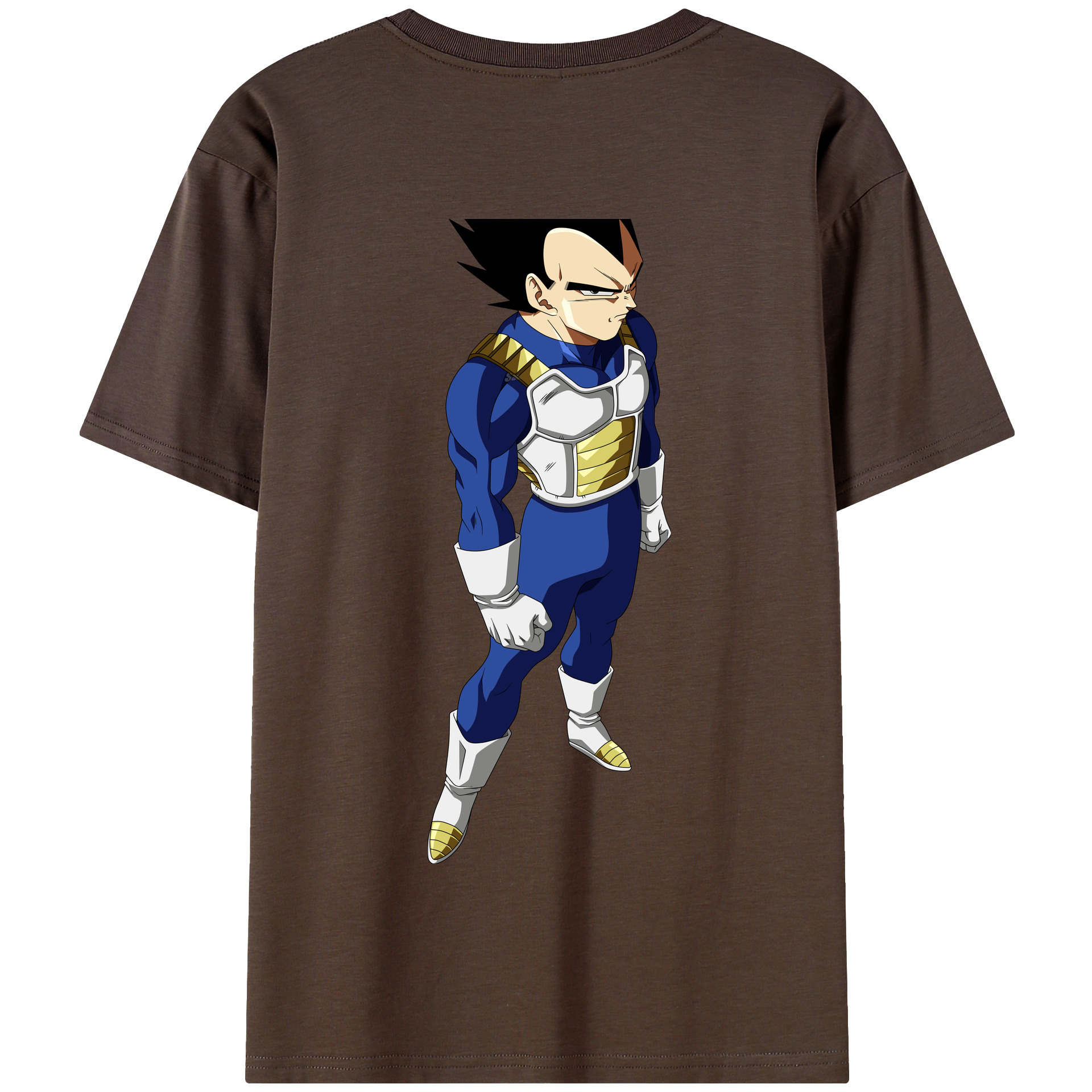 （画像用） ドラゴンボール ベジータ四世（Bejīta Yonsei）DRAGON BALL Vegeta IV 綿100％半袖Tシャツ（背面プリント）