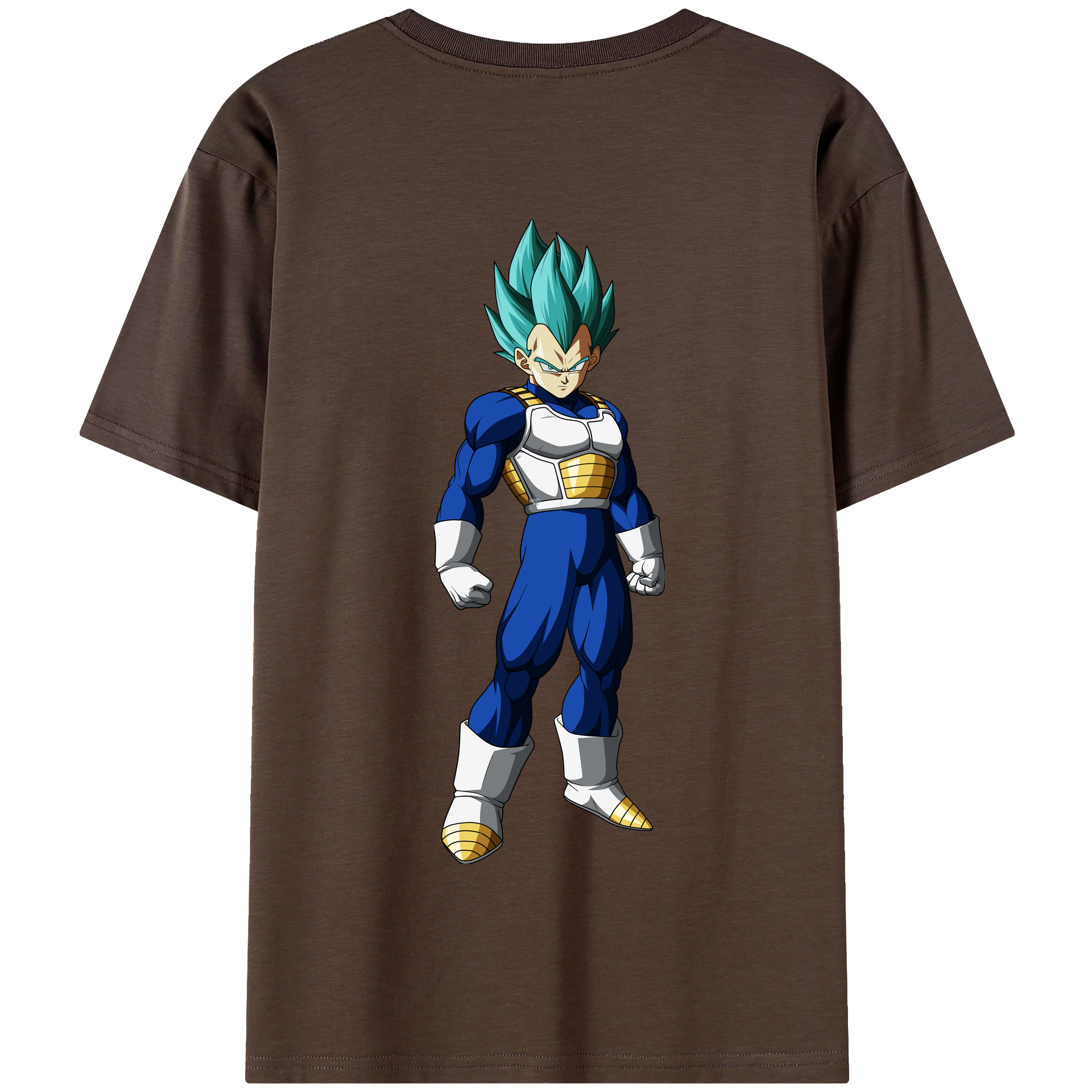 （画像用） ドラゴンボール ベジータ四世（Bejīta Yonsei）DRAGON BALL Vegeta IV 綿100％半袖Tシャツ（背面プリント）