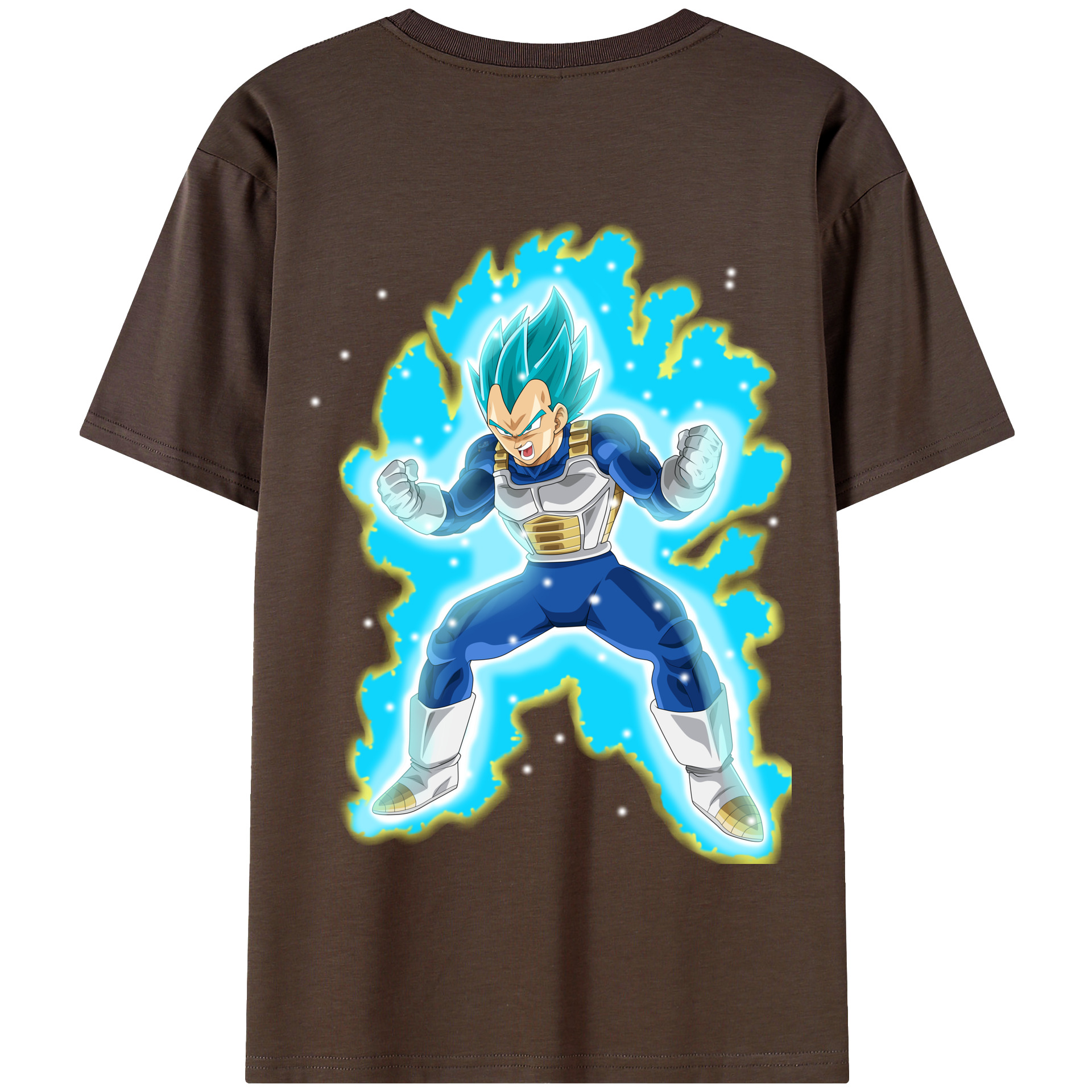 （画像用） ドラゴンボール ベジータ四世（Bejīta Yonsei）DRAGON BALL Vegeta IV 綿100％半袖Tシャツ（背面プリント）