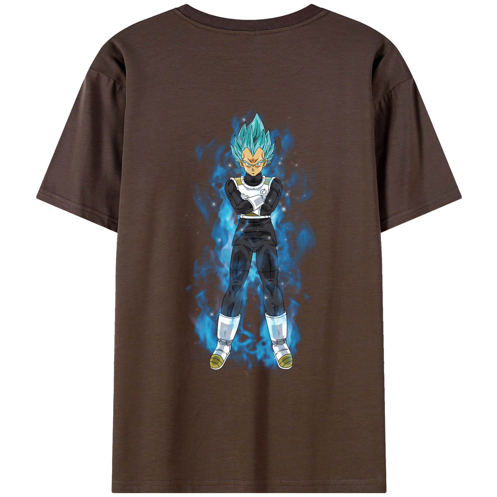 （画像用） ドラゴンボール ベジータ四世（Bejīta Yonsei）DRAGON BALL Vegeta IV 綿100％半袖Tシャツ（背面プリント）