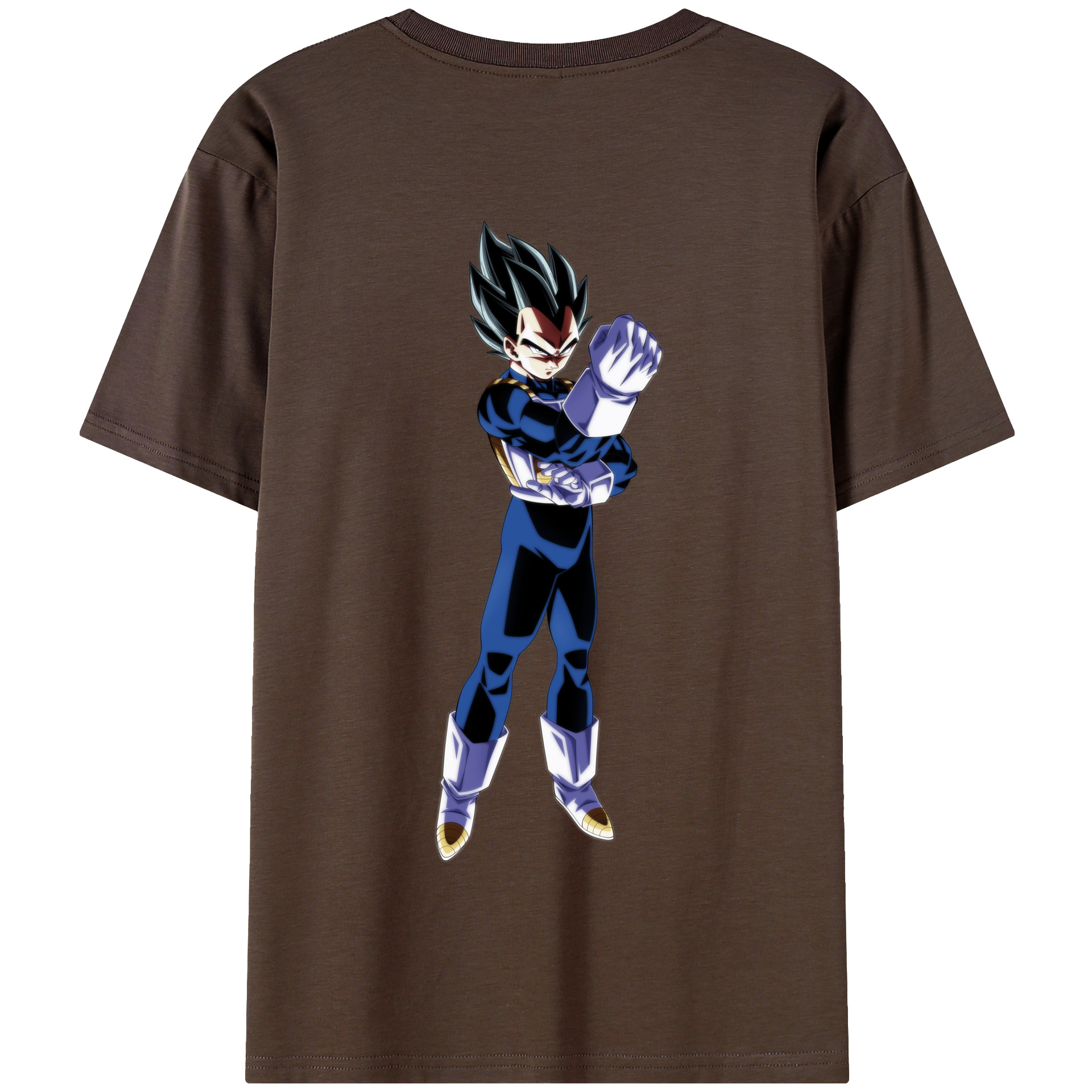 （画像用） ドラゴンボール ベジータ四世（Bejīta Yonsei）DRAGON BALL Vegeta IV 綿100％半袖Tシャツ（背面プリント）