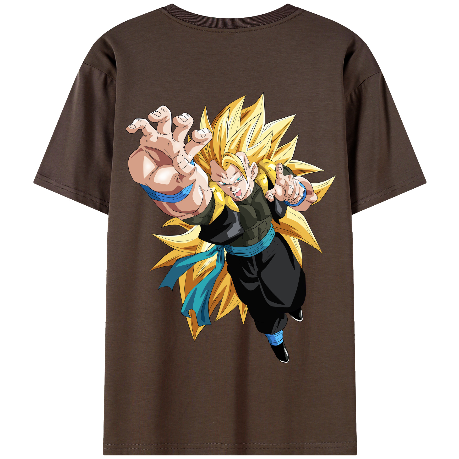（画像用） ドラゴンボール ベジータ四世（Bejīta Yonsei）DRAGON BALL Vegeta IV 綿100％半袖Tシャツ（背面プリント）