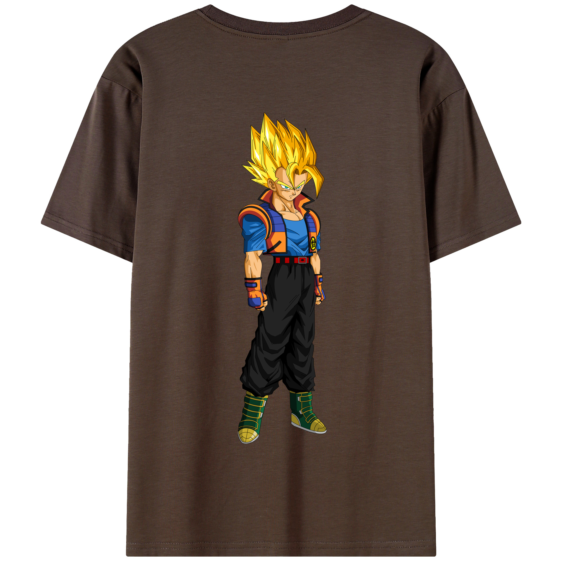 （画像用） ドラゴンボール ベジータ四世（Bejīta Yonsei）DRAGON BALL Vegeta IV 綿100％半袖Tシャツ（背面プリント）