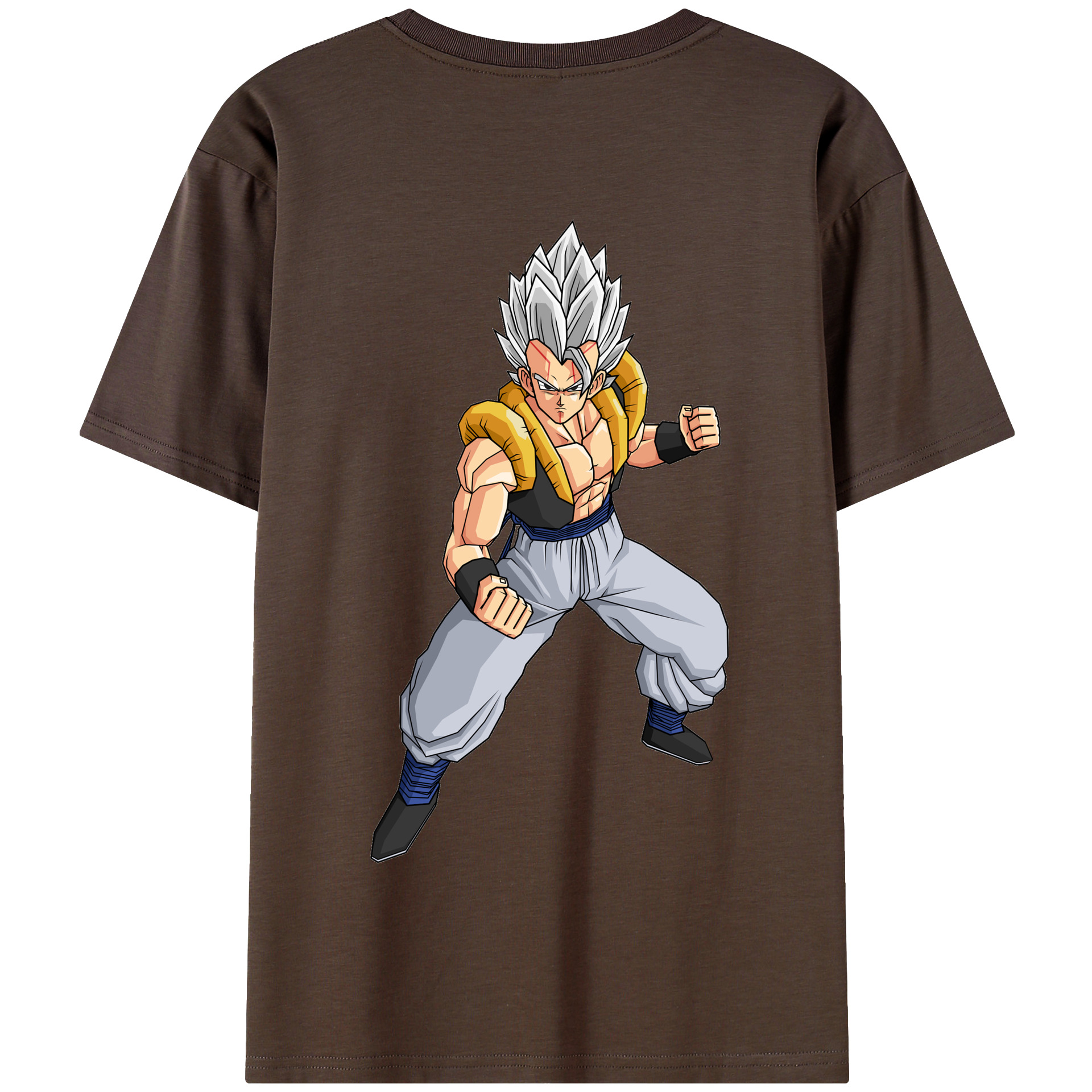 （画像用） ドラゴンボール ベジータ四世（Bejīta Yonsei）DRAGON BALL Vegeta IV 綿100％半袖Tシャツ（背面プリント）
