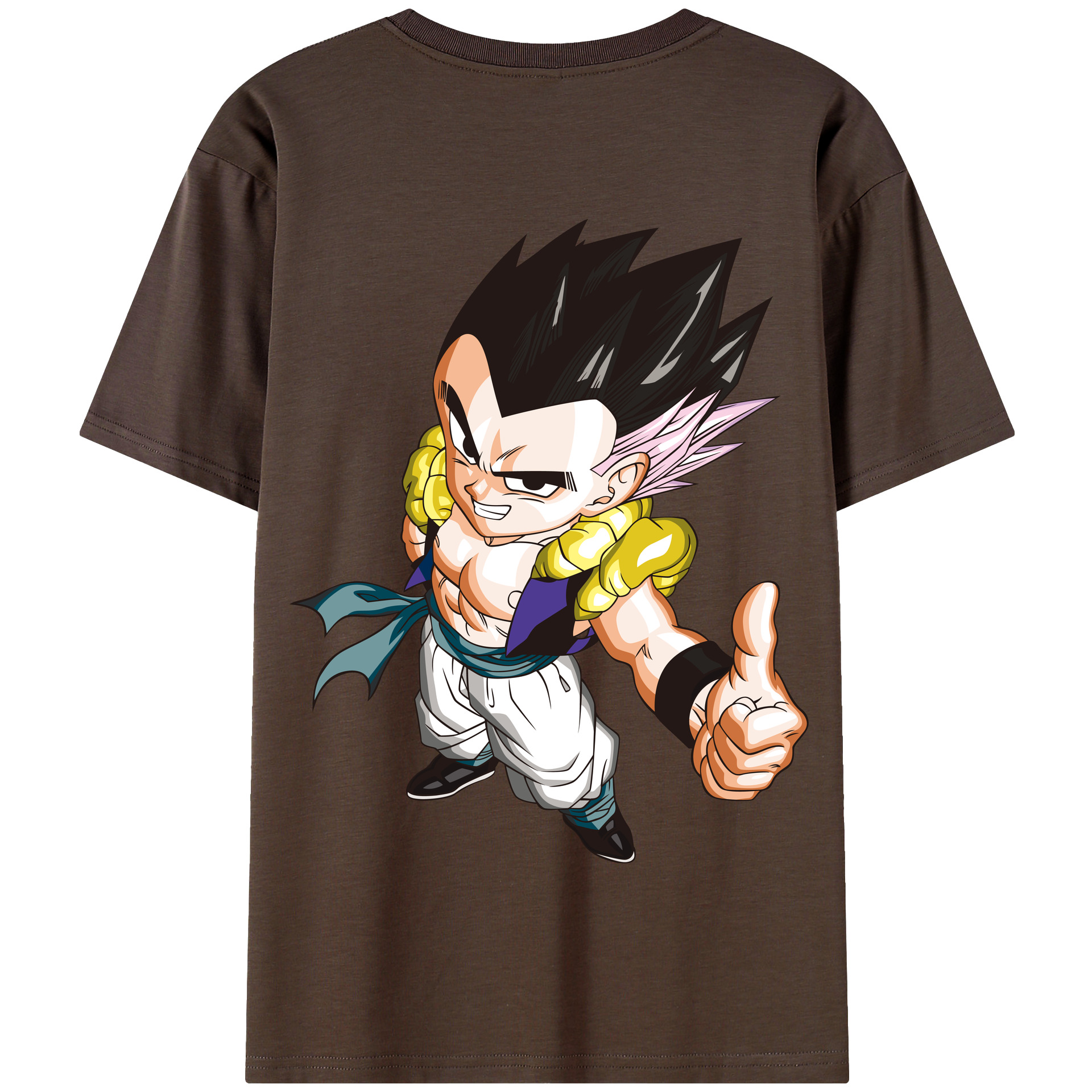 （画像用） ドラゴンボール ベジータ四世（Bejīta Yonsei）DRAGON BALL Vegeta IV 綿100％半袖Tシャツ（背面プリント）