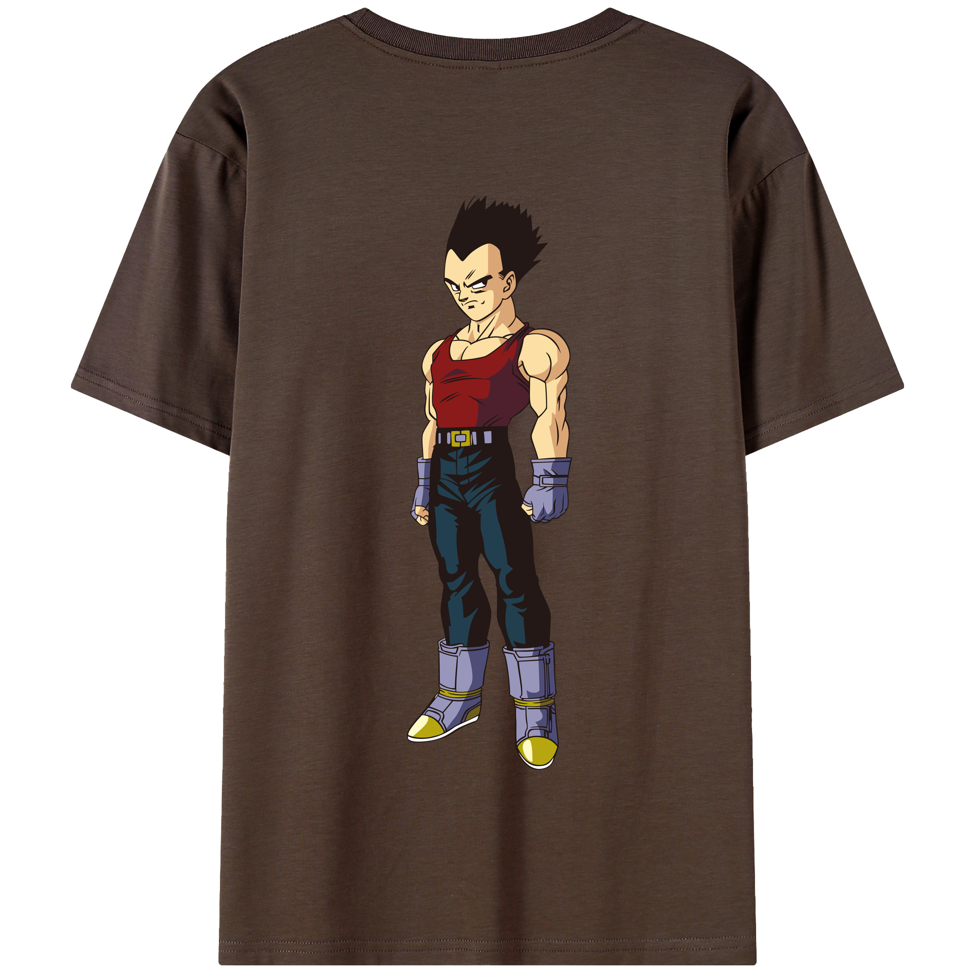 （画像用） ドラゴンボール ベジータ四世（Bejīta Yonsei）DRAGON BALL Vegeta IV 綿100％半袖Tシャツ（背面プリント）