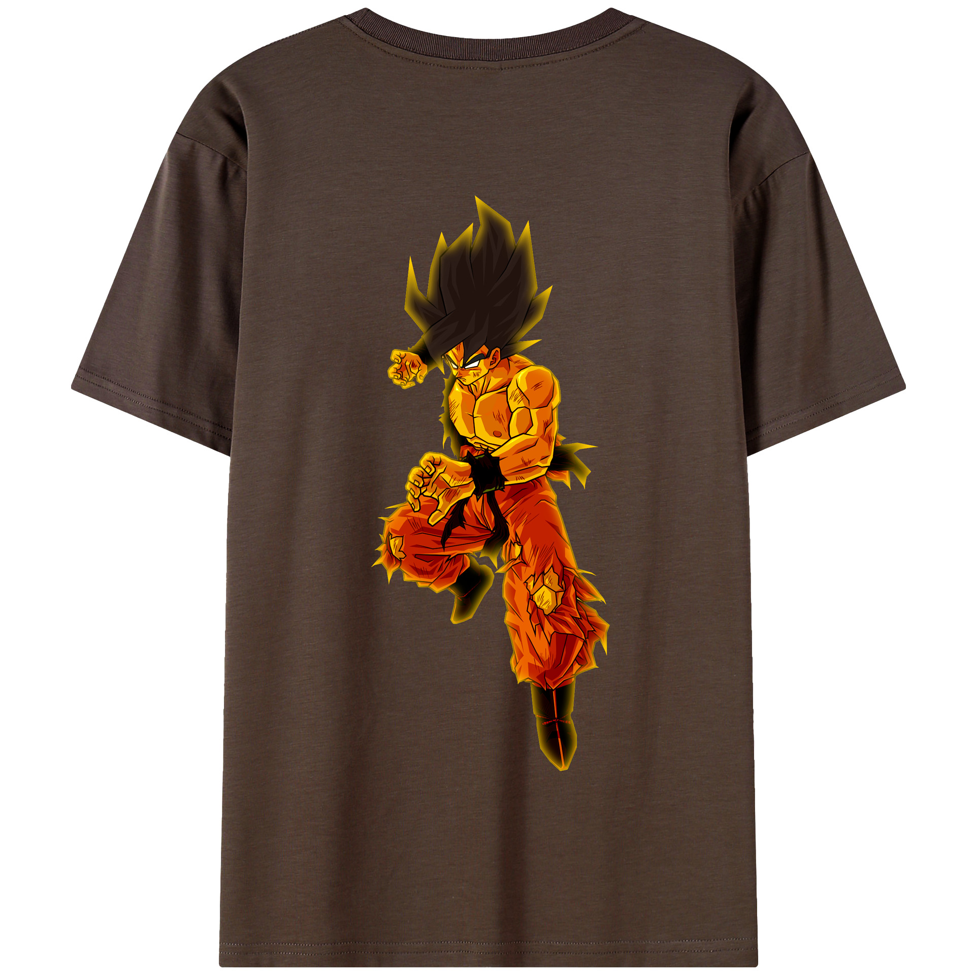 （画像用） ドラゴンボール 孫 悟飯（そんごはん）DRAGON BALL Son Gohan 綿100％半袖Tシャツ（背面プリント）