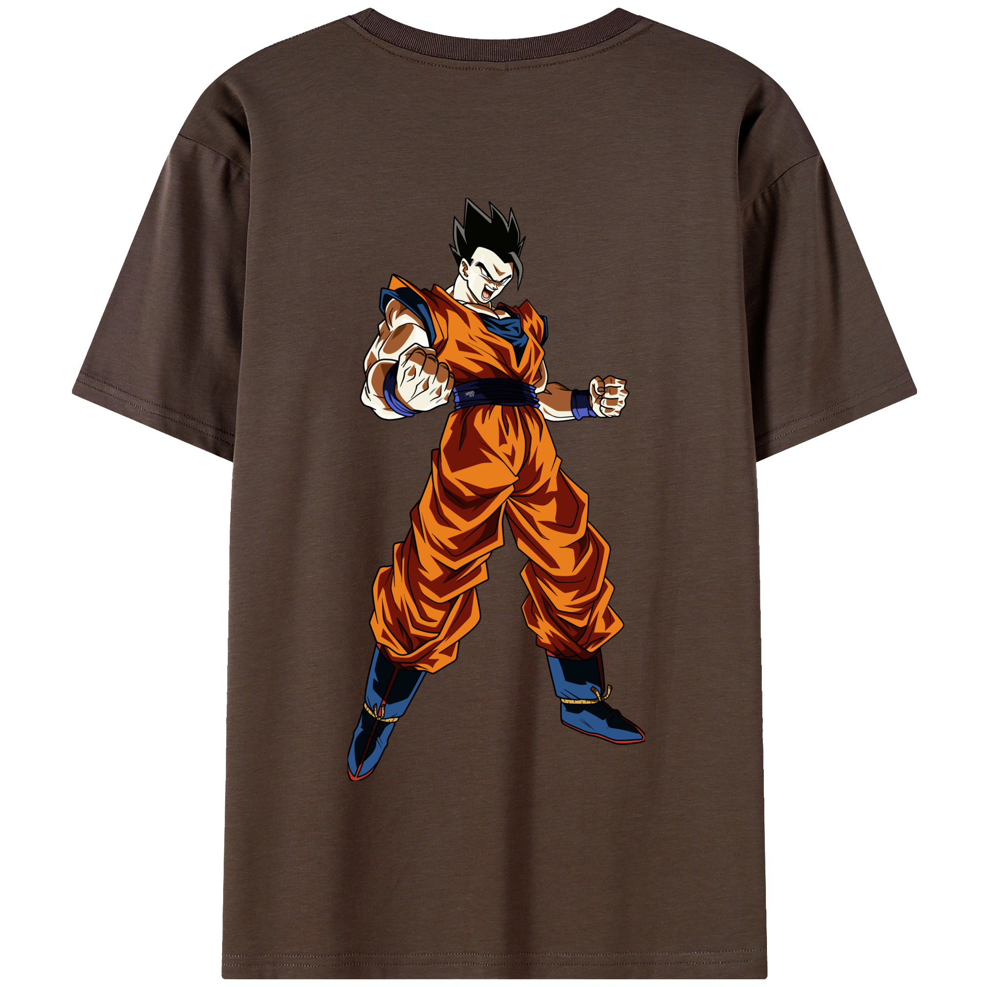 （画像用） ドラゴンボール 孫 悟飯（そんごはん）DRAGON BALL Son Gohan 綿100％半袖Tシャツ（背面プリント）