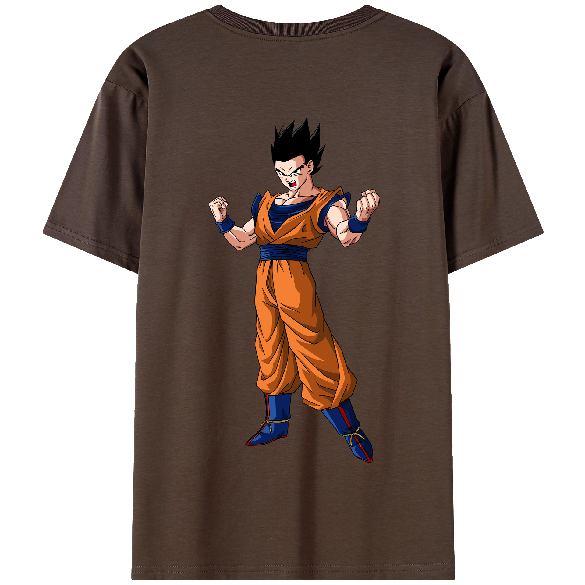 （画像用） ドラゴンボール 孫 悟飯（そんごはん）DRAGON BALL Son Gohan 綿100％半袖Tシャツ（背面プリント）