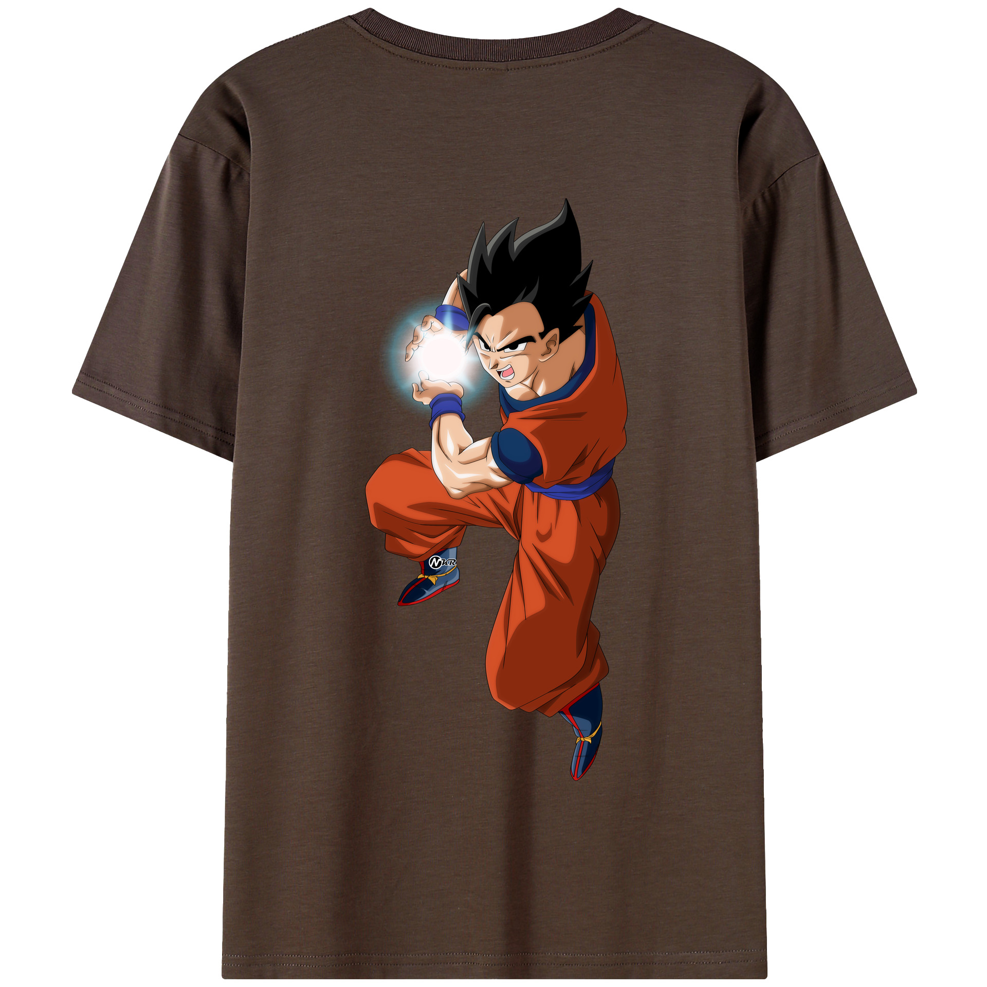 （画像用） ドラゴンボール 孫 悟飯（そんごはん）DRAGON BALL Son Gohan 綿100％半袖Tシャツ（背面プリント）