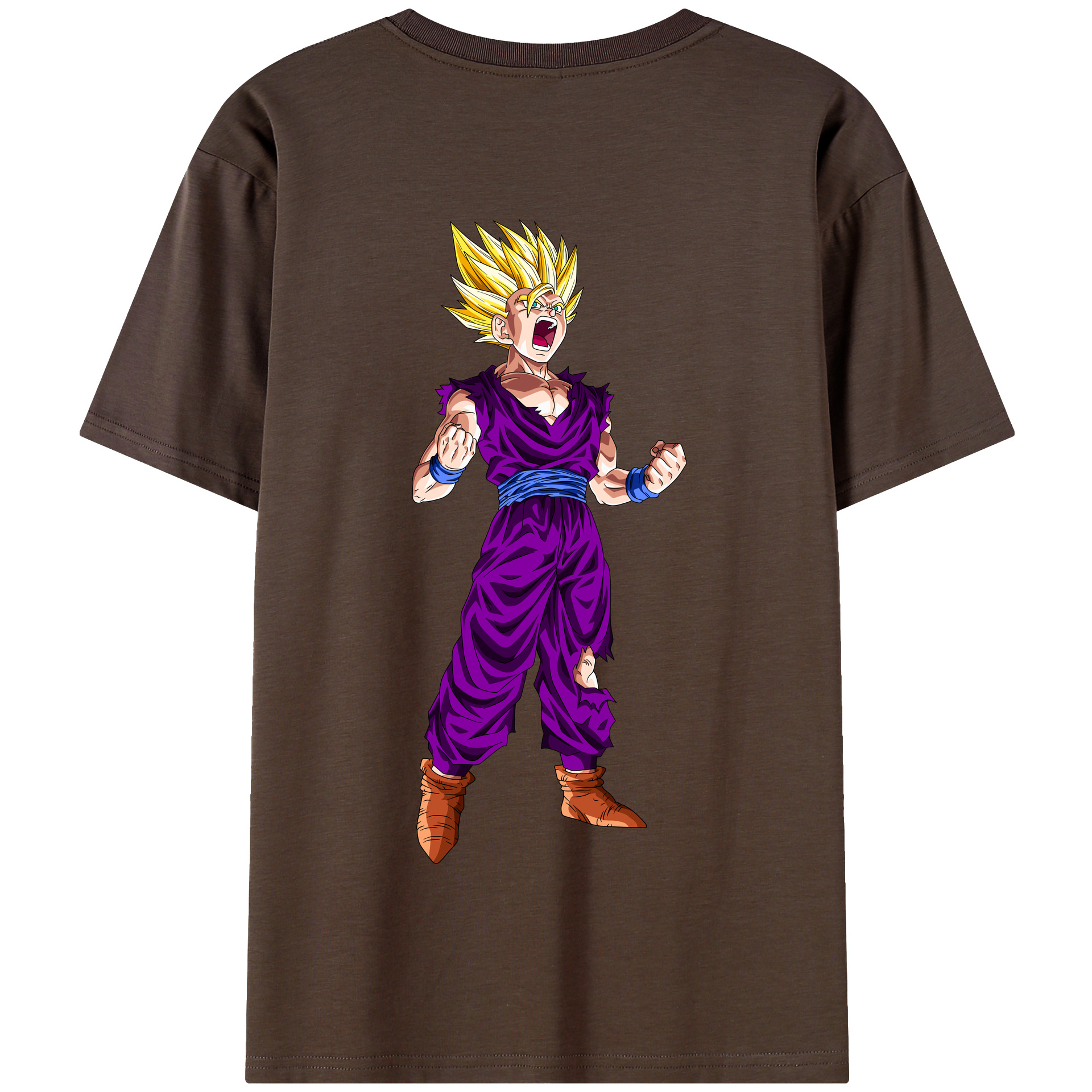 （画像用） ドラゴンボール 孫 悟飯（そんごはん）DRAGON BALL Son Gohan 綿100％半袖Tシャツ（背面プリント）
