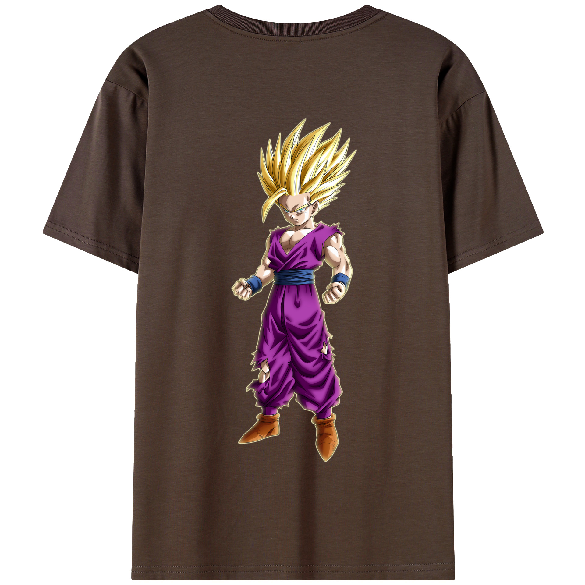 （画像用） ドラゴンボール 孫 悟飯（そんごはん）DRAGON BALL Son Gohan 綿100％半袖Tシャツ（背面プリント）