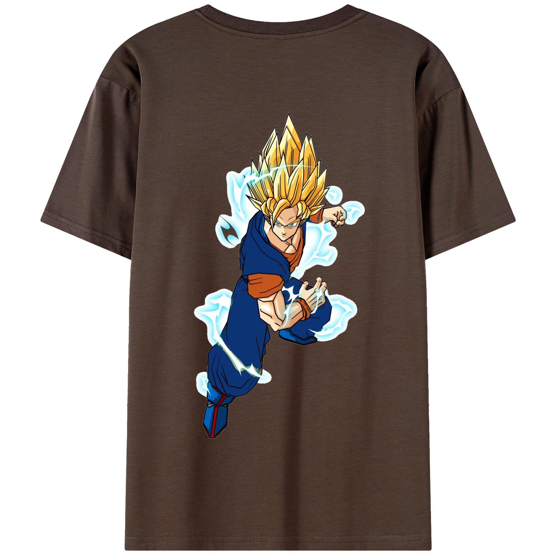 （画像用） ドラゴンボール 孫 悟飯（そんごはん）DRAGON BALL Son Gohan 綿100％半袖Tシャツ（背面プリント）