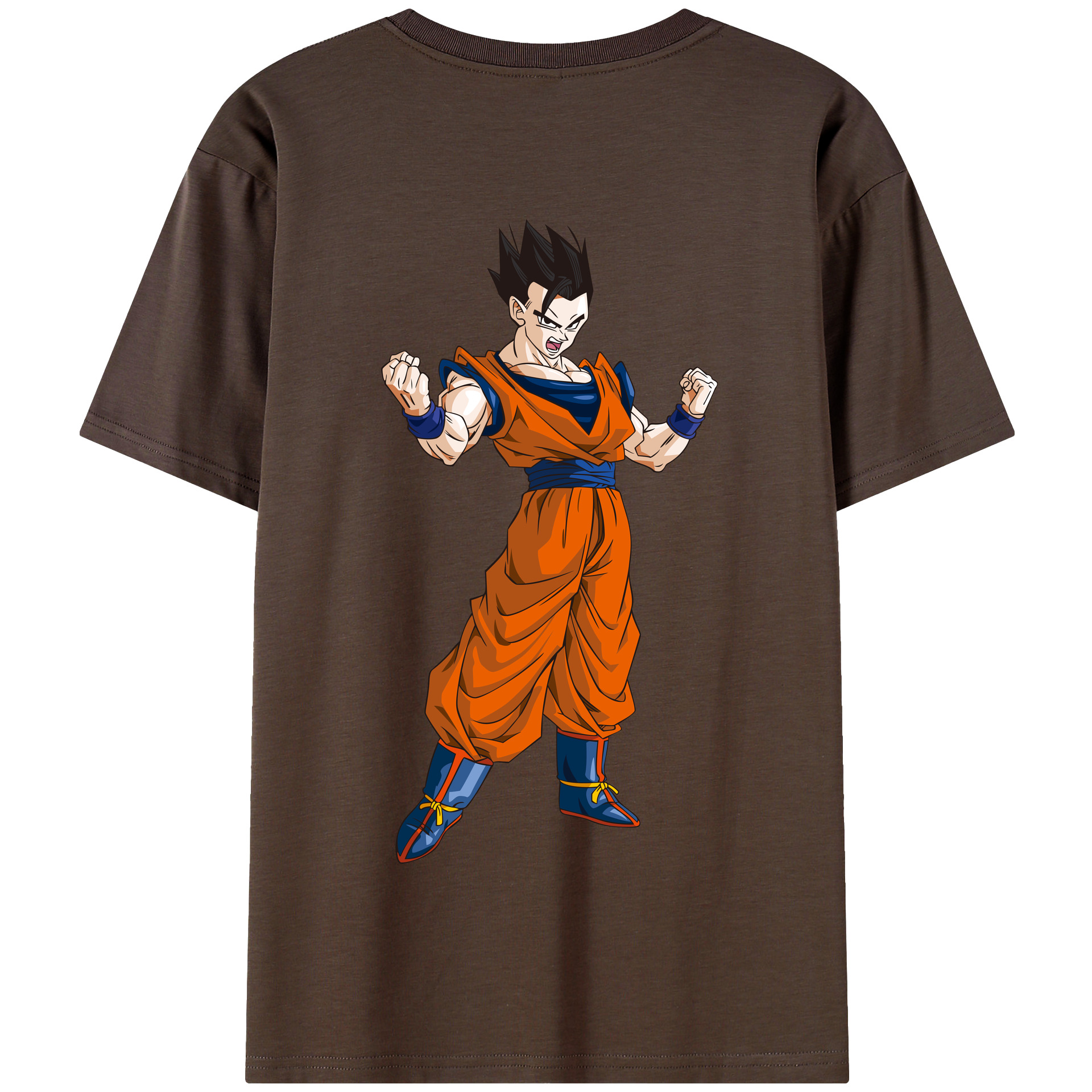 （画像用） ドラゴンボール 孫 悟飯（そんごはん）DRAGON BALL Son Gohan 綿100％半袖Tシャツ（背面プリント）