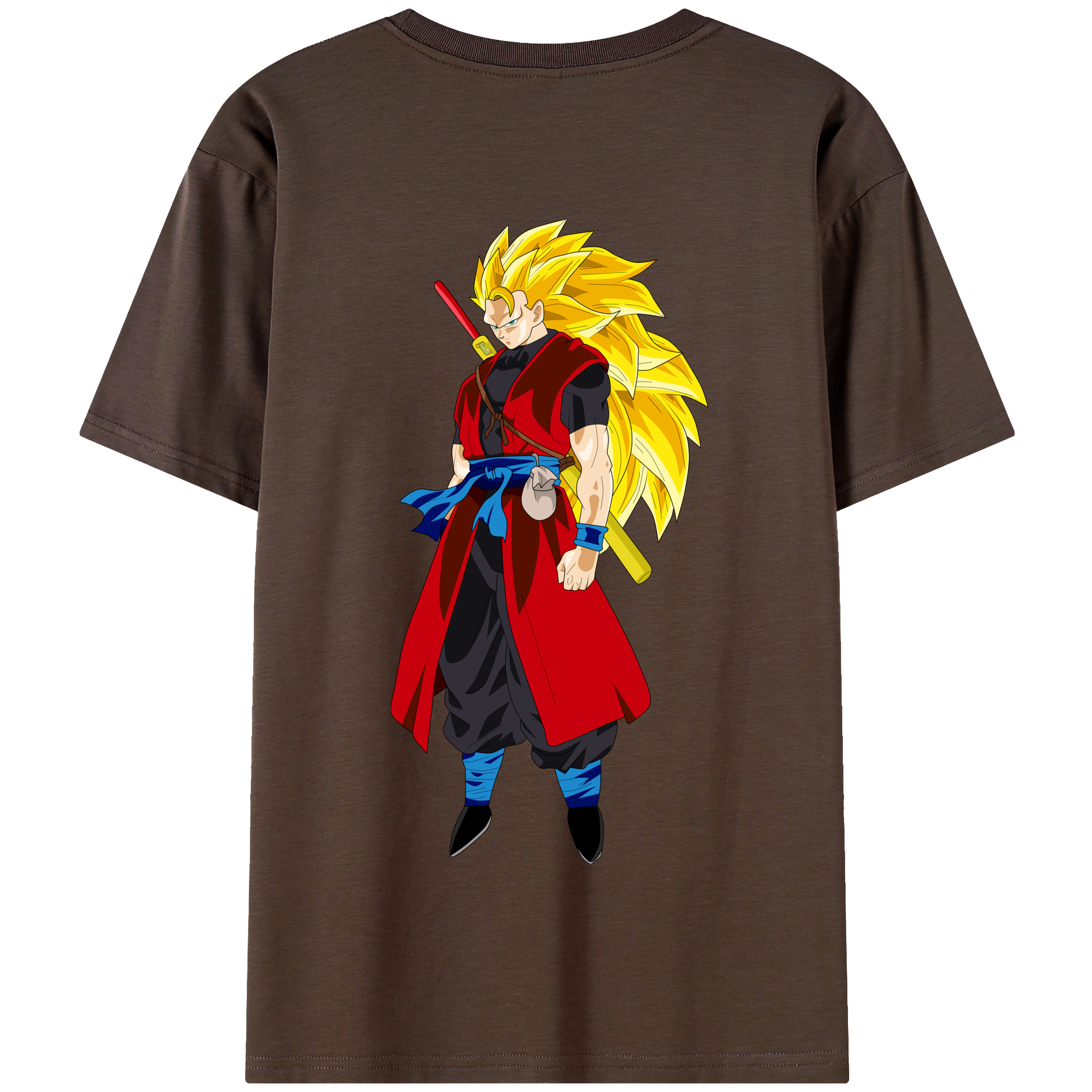 （画像用） ドラゴンボール トランクス（Torankusu）DRAGON BALL Trunks 綿100％半袖Tシャツ（背面プリント）