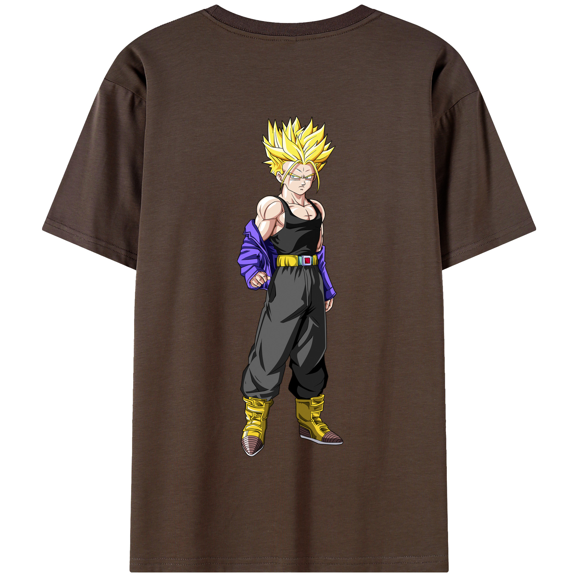 （画像用） ドラゴンボール トランクス（Torankusu）DRAGON BALL Trunks 綿100％半袖Tシャツ（背面プリント）