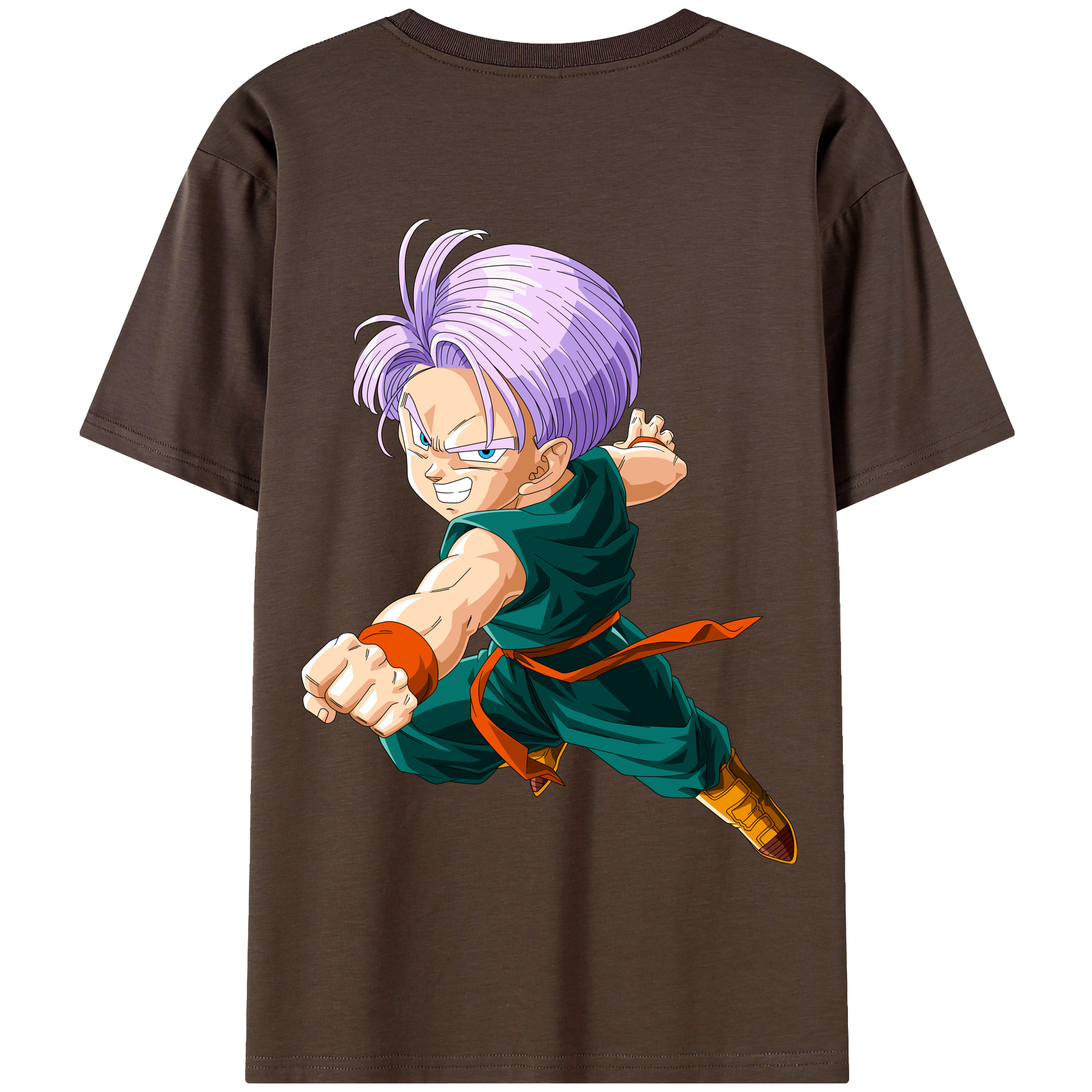 （画像用） ドラゴンボール トランクス（Torankusu）DRAGON BALL Trunks 綿100％半袖Tシャツ（背面プリント）