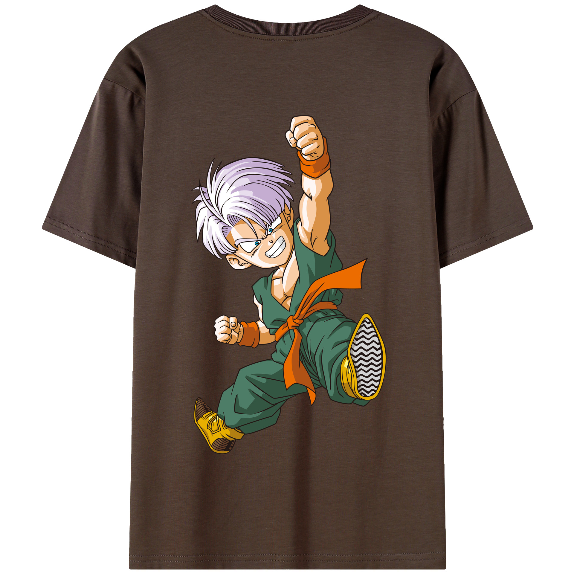 （画像用） ドラゴンボール トランクス（Torankusu）DRAGON BALL Trunks 綿100％半袖Tシャツ（背面プリント）