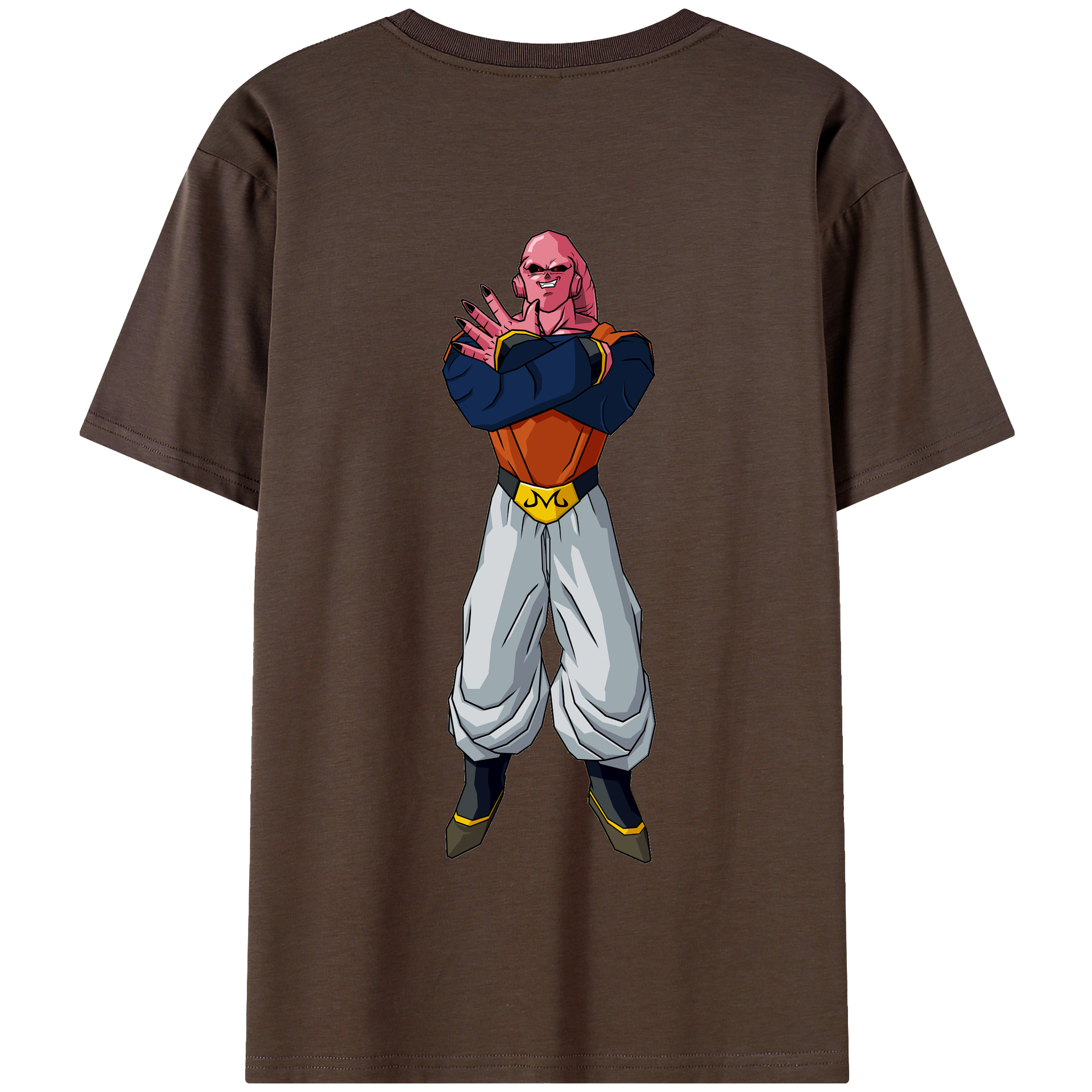 （画像用） ドラゴンボール 魔人ブウ DRAGON BALL Majin Buu 綿100％半袖Tシャツ（背面プリント）