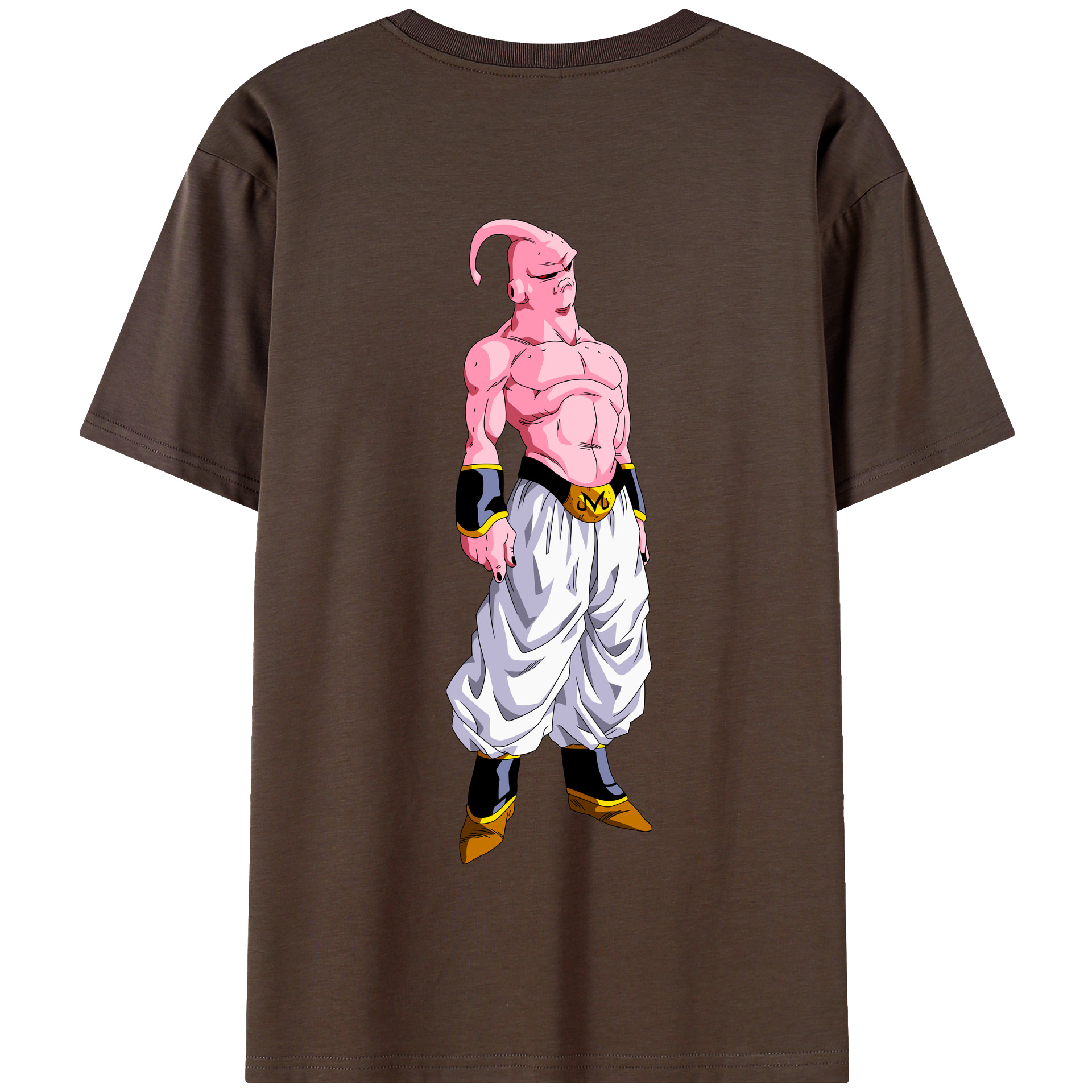 （画像用） ドラゴンボール 魔人ブウ DRAGON BALL Majin Buu 綿100％半袖Tシャツ（背面プリント）