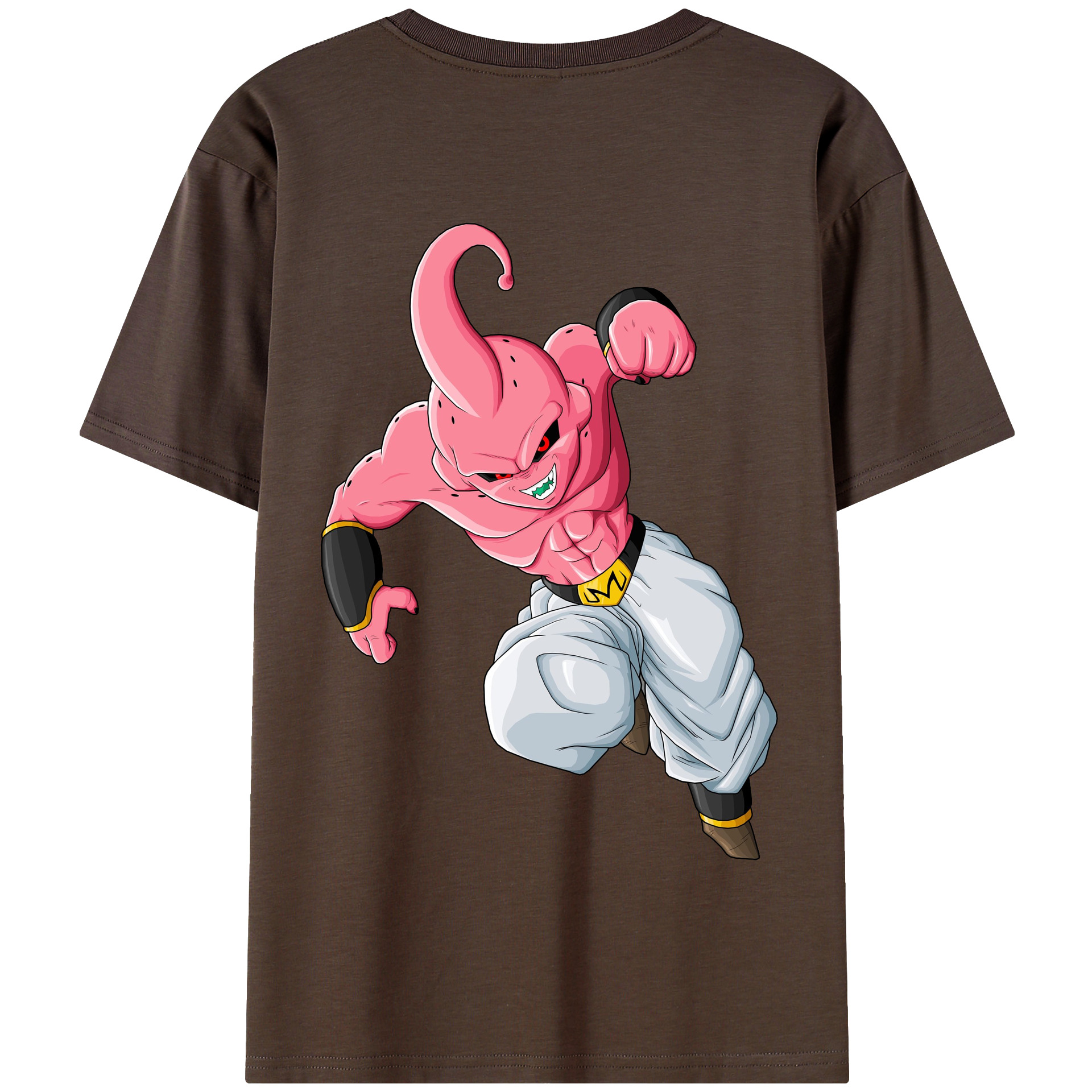 （画像用） ドラゴンボール 魔人ブウ DRAGON BALL Majin Buu 綿100％半袖Tシャツ（背面プリント）