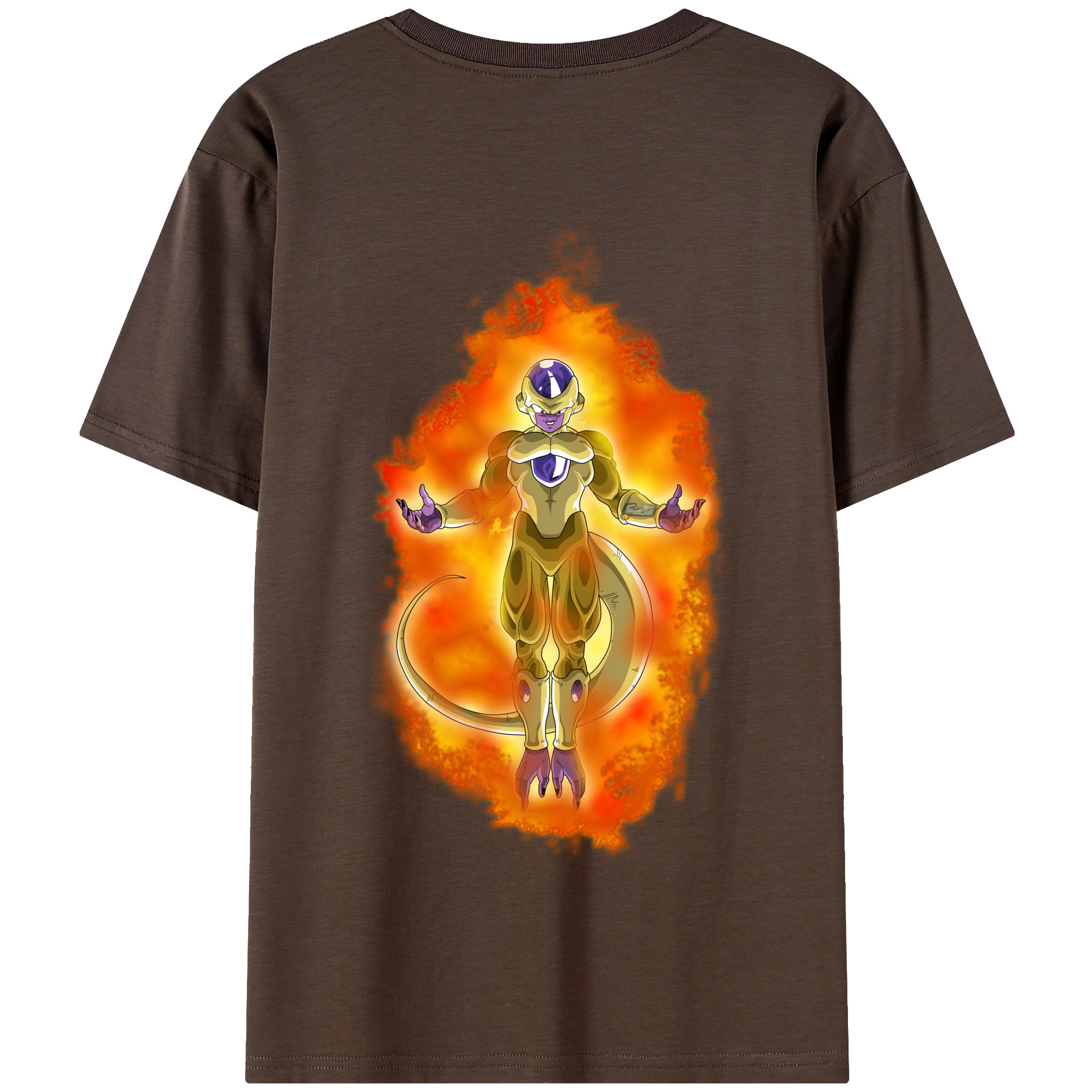 （画像用） ドラゴンボール フリーザ DRAGON BALL Frieza 綿100％半袖Tシャツ（背面プリント）
