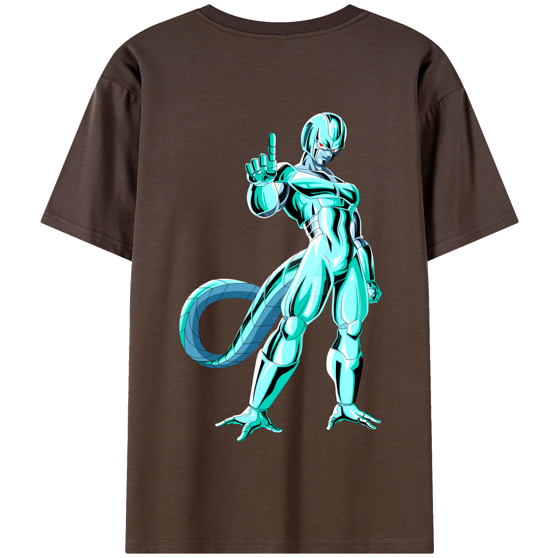 （画像用） ドラゴンボール クウラ DRAGON BALL Cooler Coora 綿100％半袖Tシャツ（背面プリント）