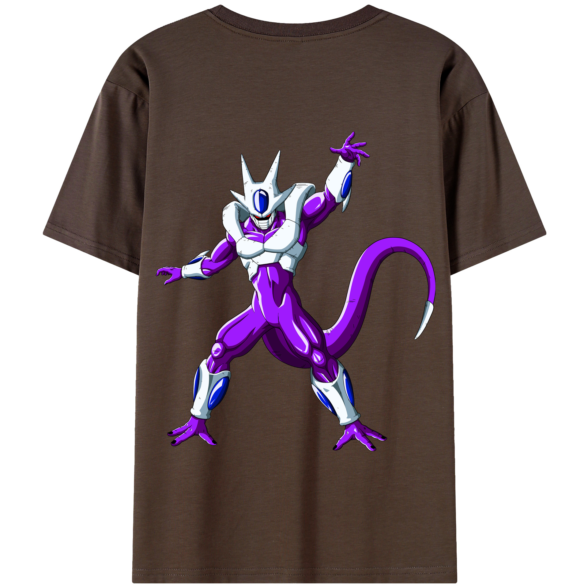 （画像用） ドラゴンボール クウラ DRAGON BALL Cooler Coora 綿100％半袖Tシャツ（背面プリント）