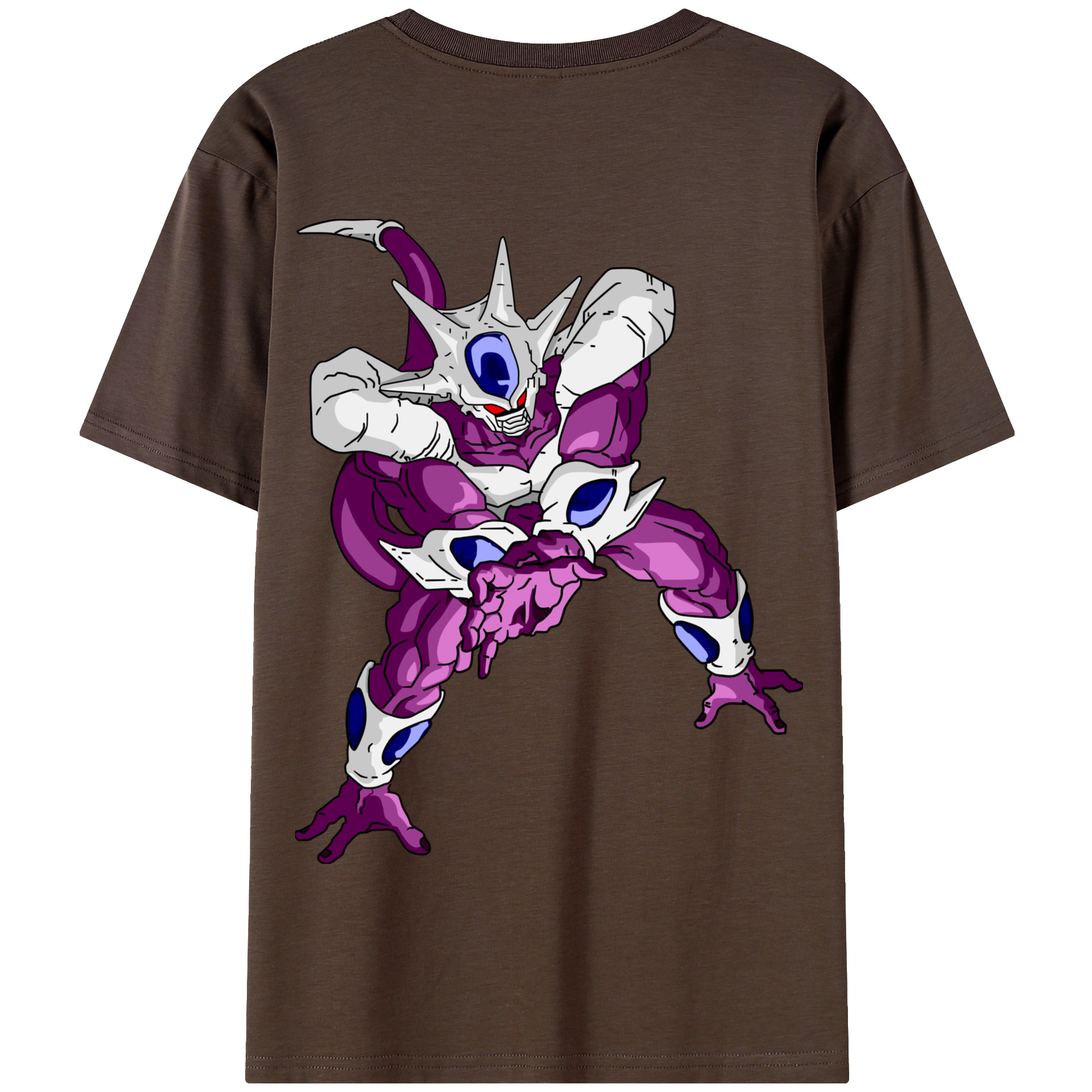 （画像用） ドラゴンボール クウラ DRAGON BALL Cooler Coora 綿100％半袖Tシャツ（背面プリント）