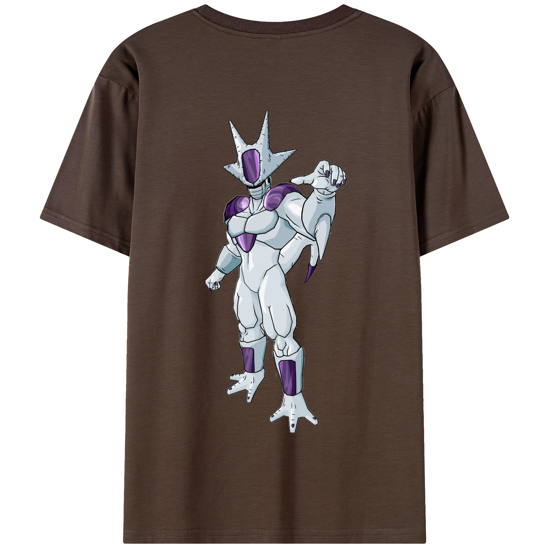 （画像用） ドラゴンボール クウラ DRAGON BALL Cooler Coora 綿100％半袖Tシャツ（背面プリント）