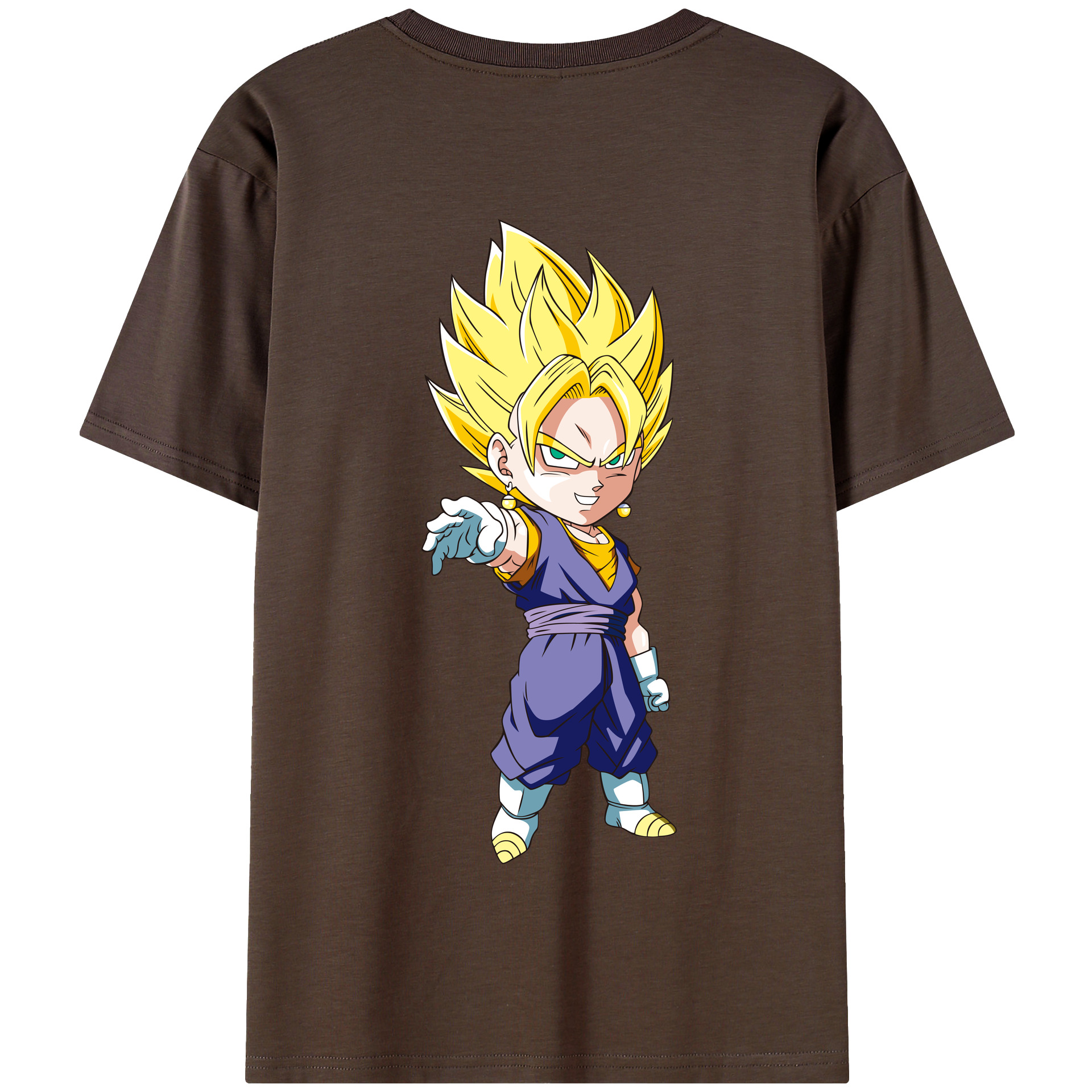 （画像用） ドラゴンボール ベジット DRAGON BALL Vegetto 綿100％半袖Tシャツ（背面プリント）