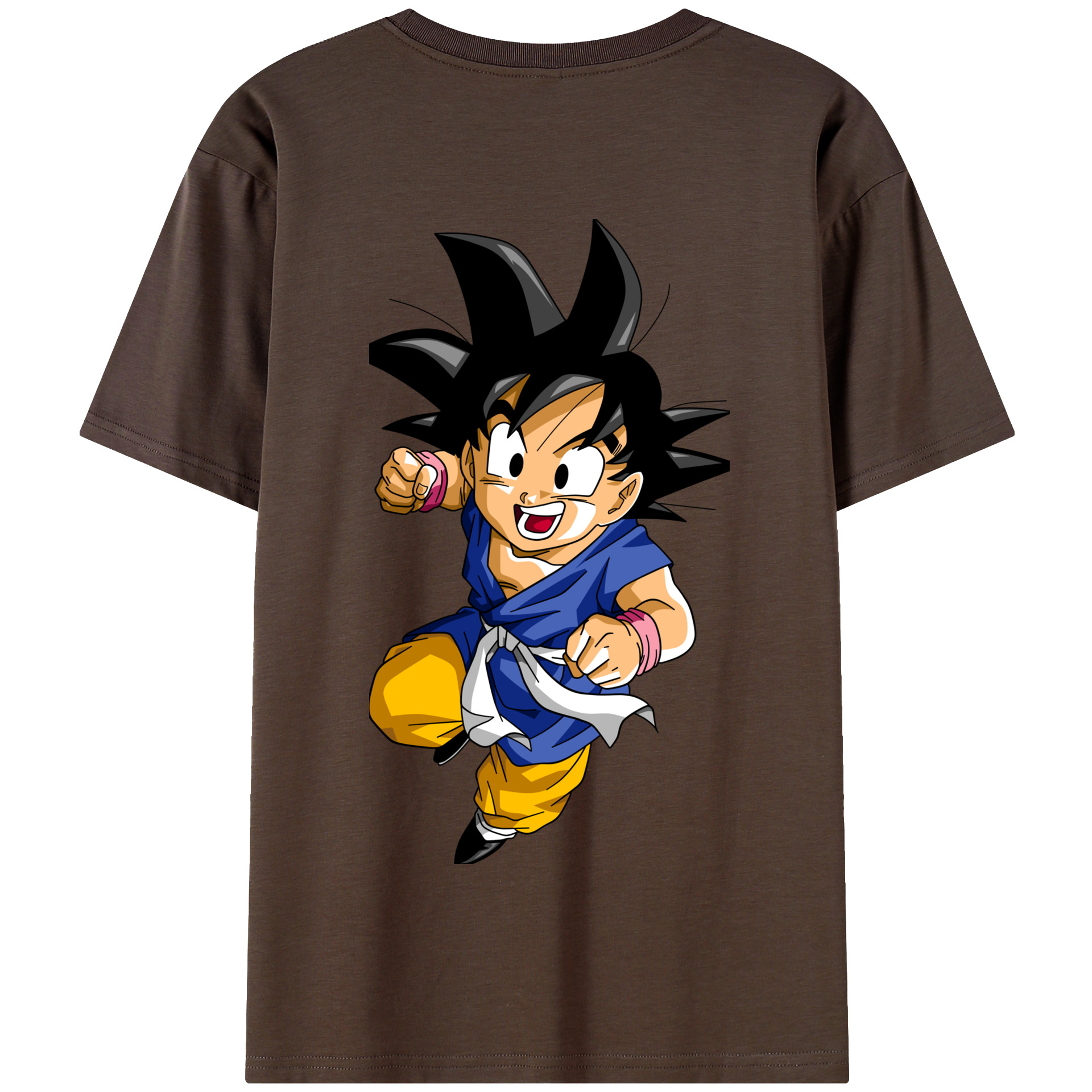 （画像用） ドラゴンボール 孫悟天 そん ごてん DRAGON BALL Son Goten 綿100％半袖Tシャツ（背面プリント）