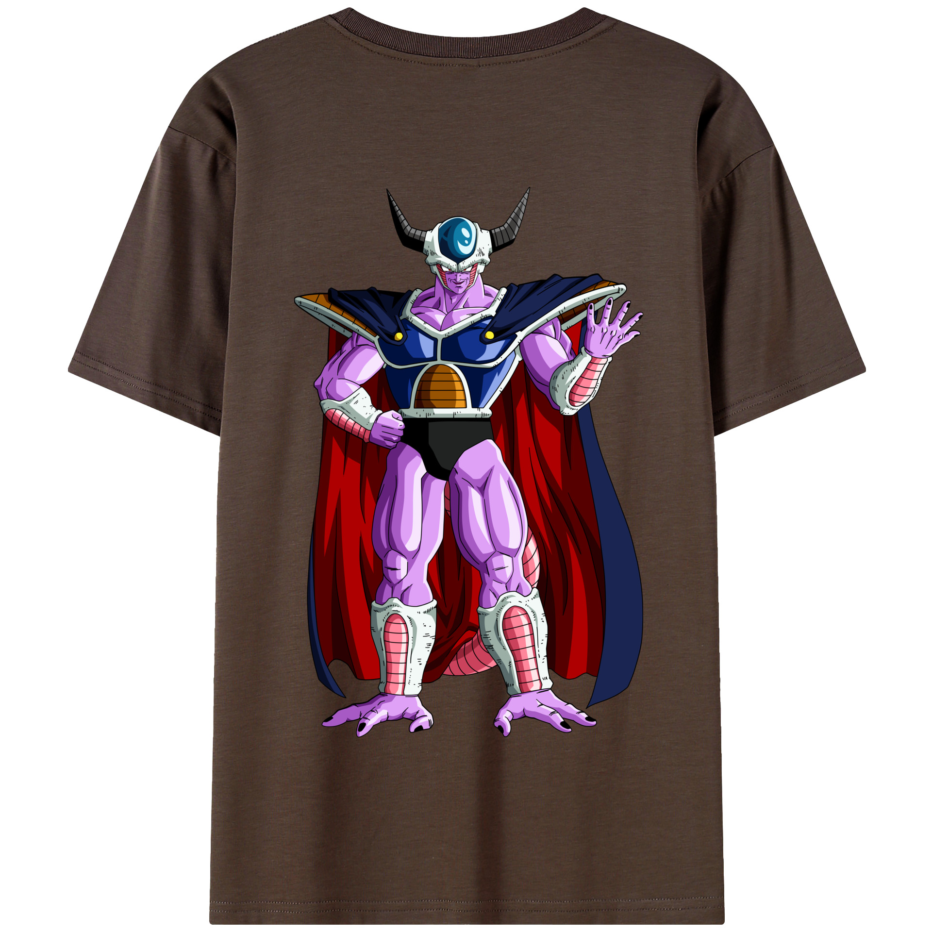 （画像用） ドラゴンボール コルド大王 DRAGON BALL King Cold 綿100％半袖Tシャツ（背面プリント）
