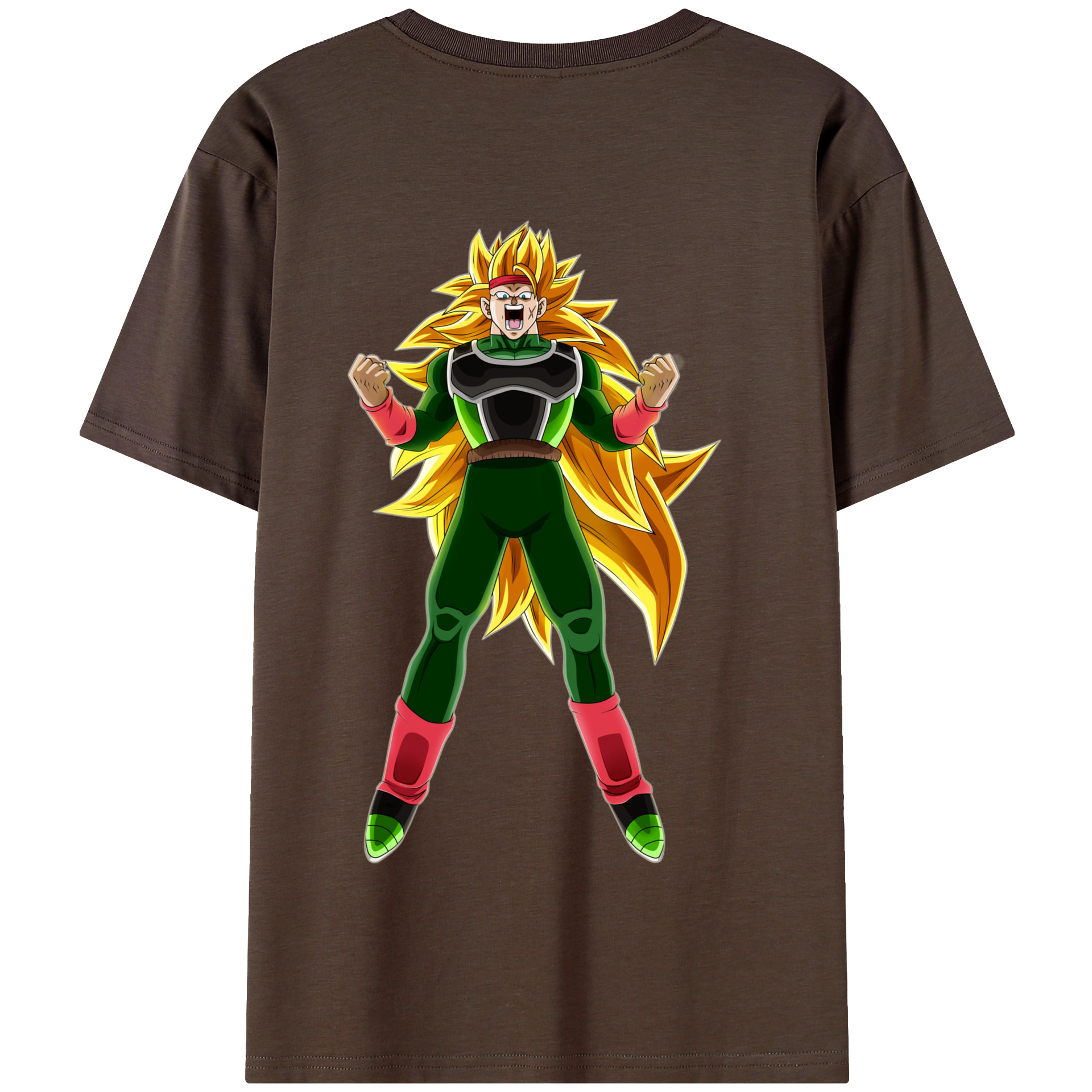 （画像用） ドラゴンボール ブロリー DRAGON BALL Broli 綿100％半袖Tシャツ（背面プリント）