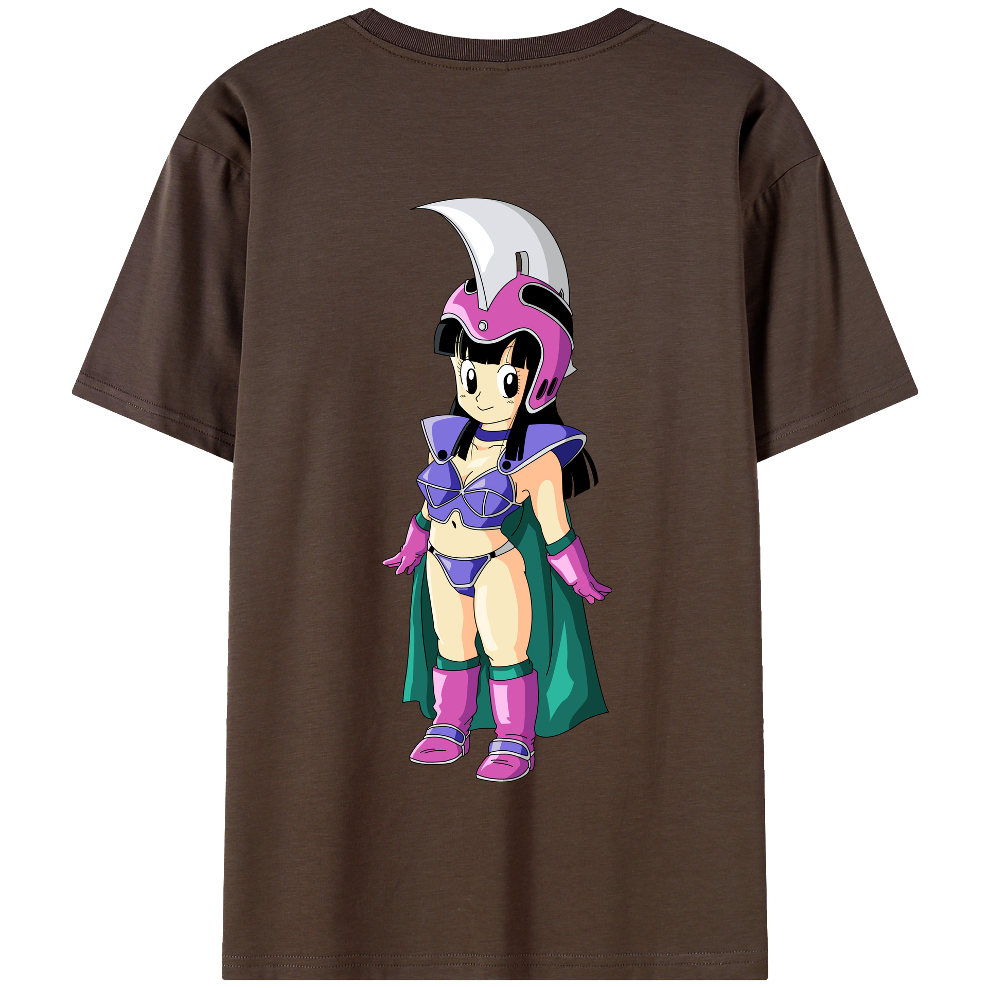 （画像用） ドラゴンボール チチ DRAGON BALL Chichi 綿100％半袖Tシャツ（背面プリント）