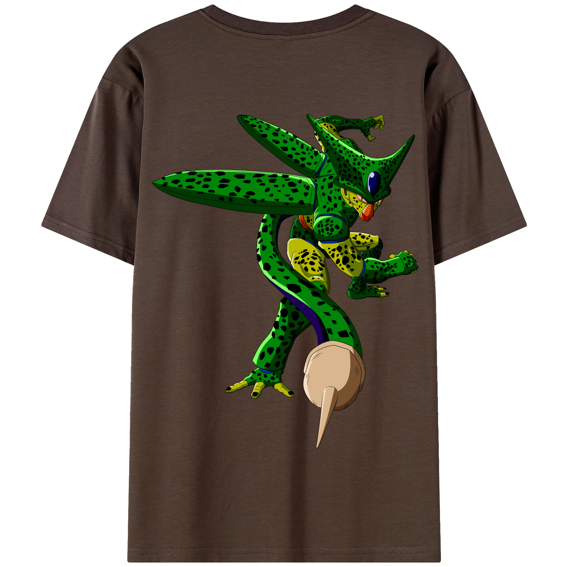 （画像用） ドラゴンボール セル DRAGON BALL Cell 綿100％半袖Tシャツ（背面プリント）