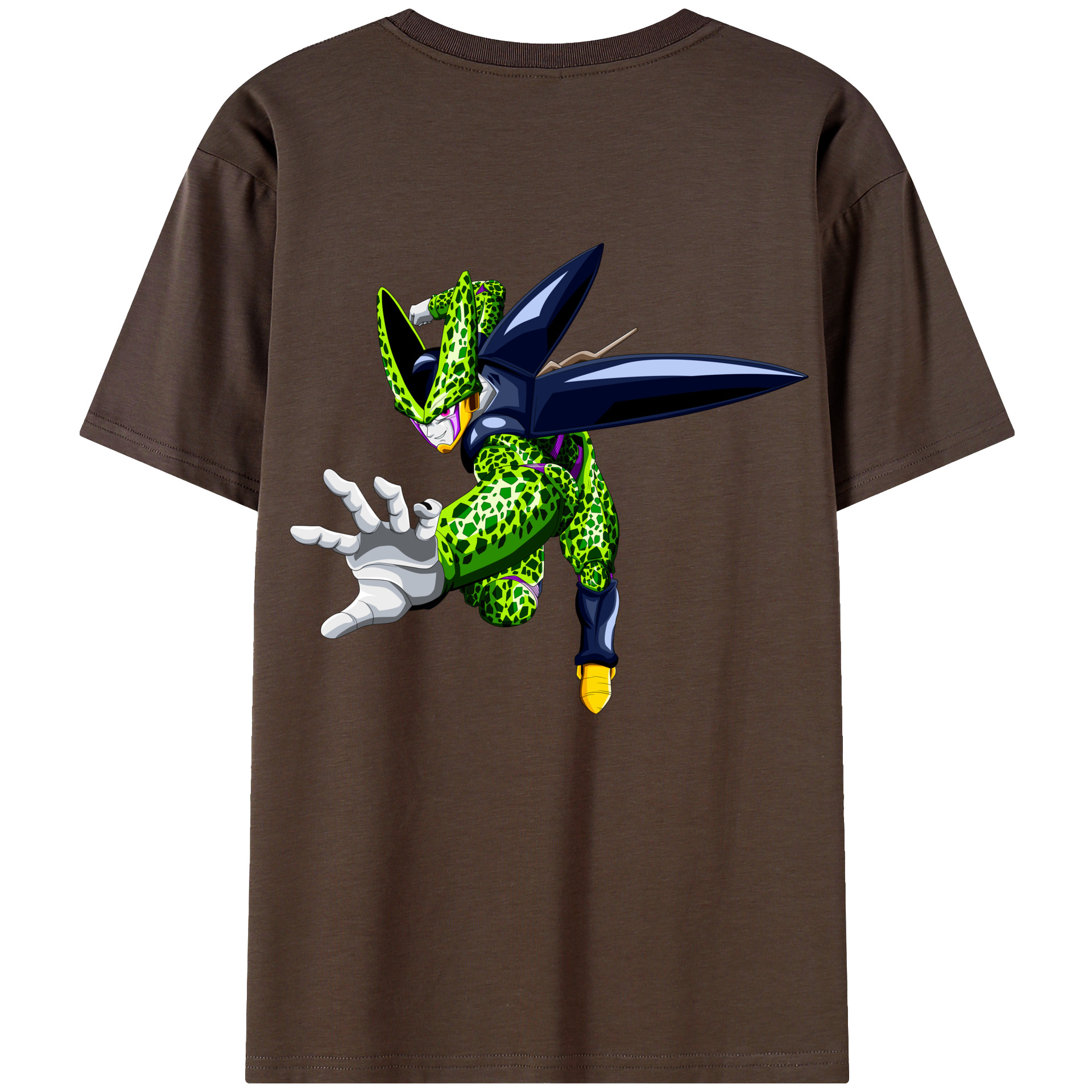 （画像用） ドラゴンボール セル DRAGON BALL Cell 綿100％半袖Tシャツ（背面プリント）