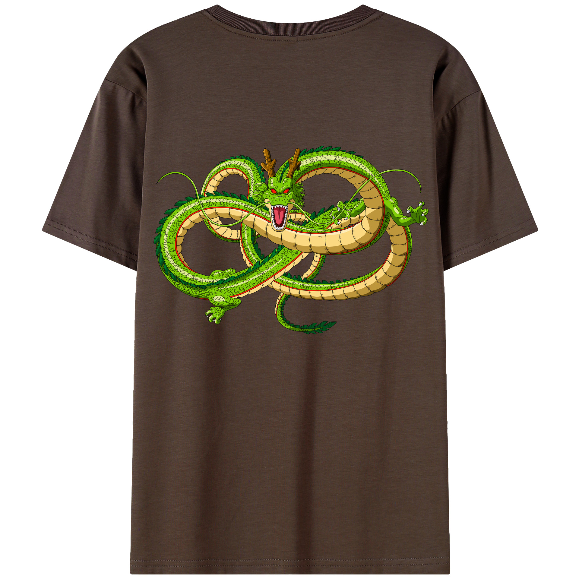 （画像用） ドラゴンボール 神龍 シェンロン DRAGON BALL Shenron 綿100％半袖Tシャツ（背面プリント）