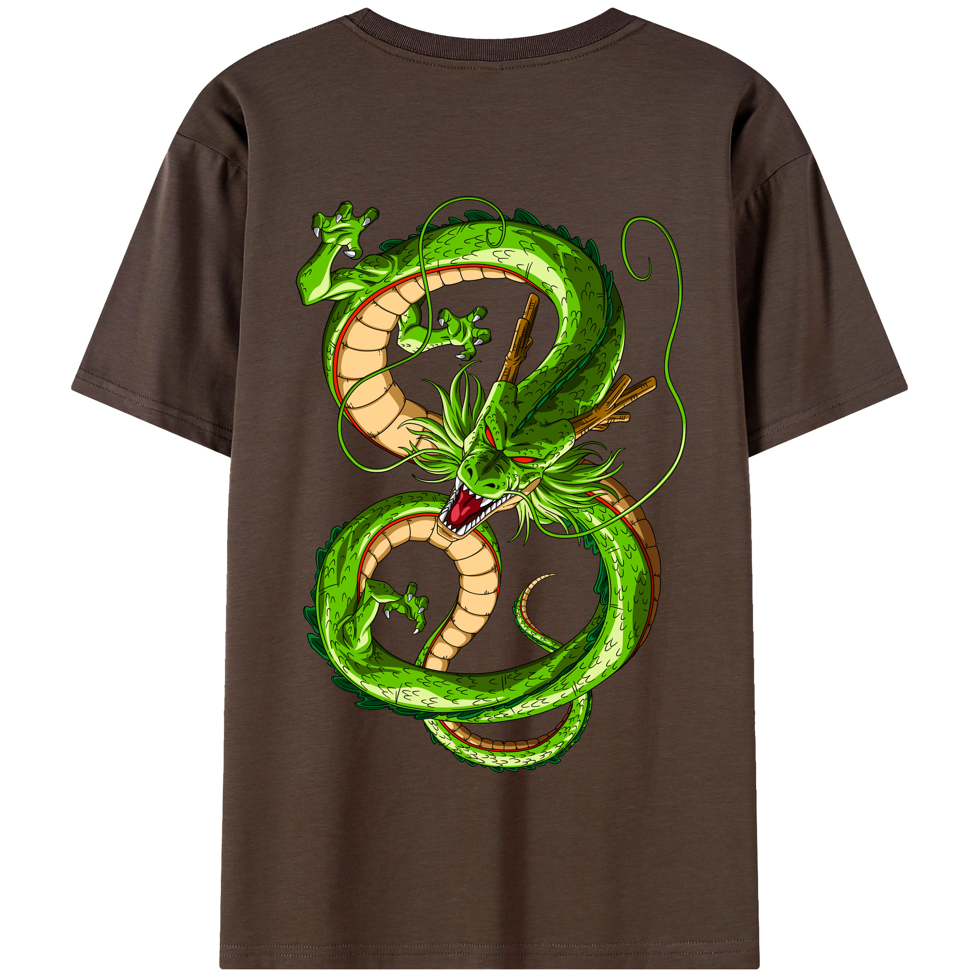 （画像用） ドラゴンボール 神龍 シェンロン DRAGON BALL Shenron 綿100％半袖Tシャツ（背面プリント）