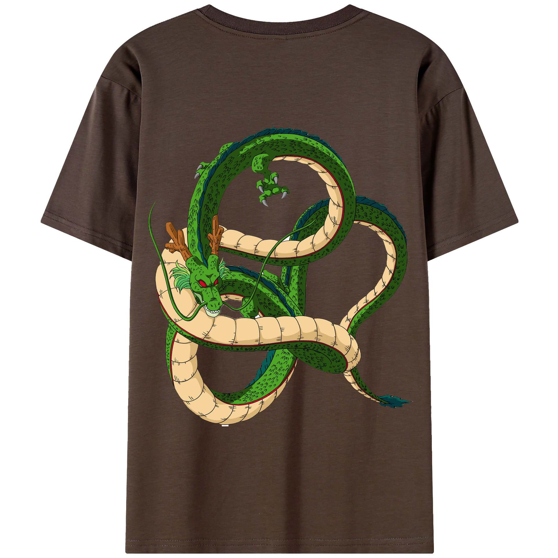 （画像用） ドラゴンボール 神龍 シェンロン DRAGON BALL Shenron 綿100％半袖Tシャツ（背面プリント）