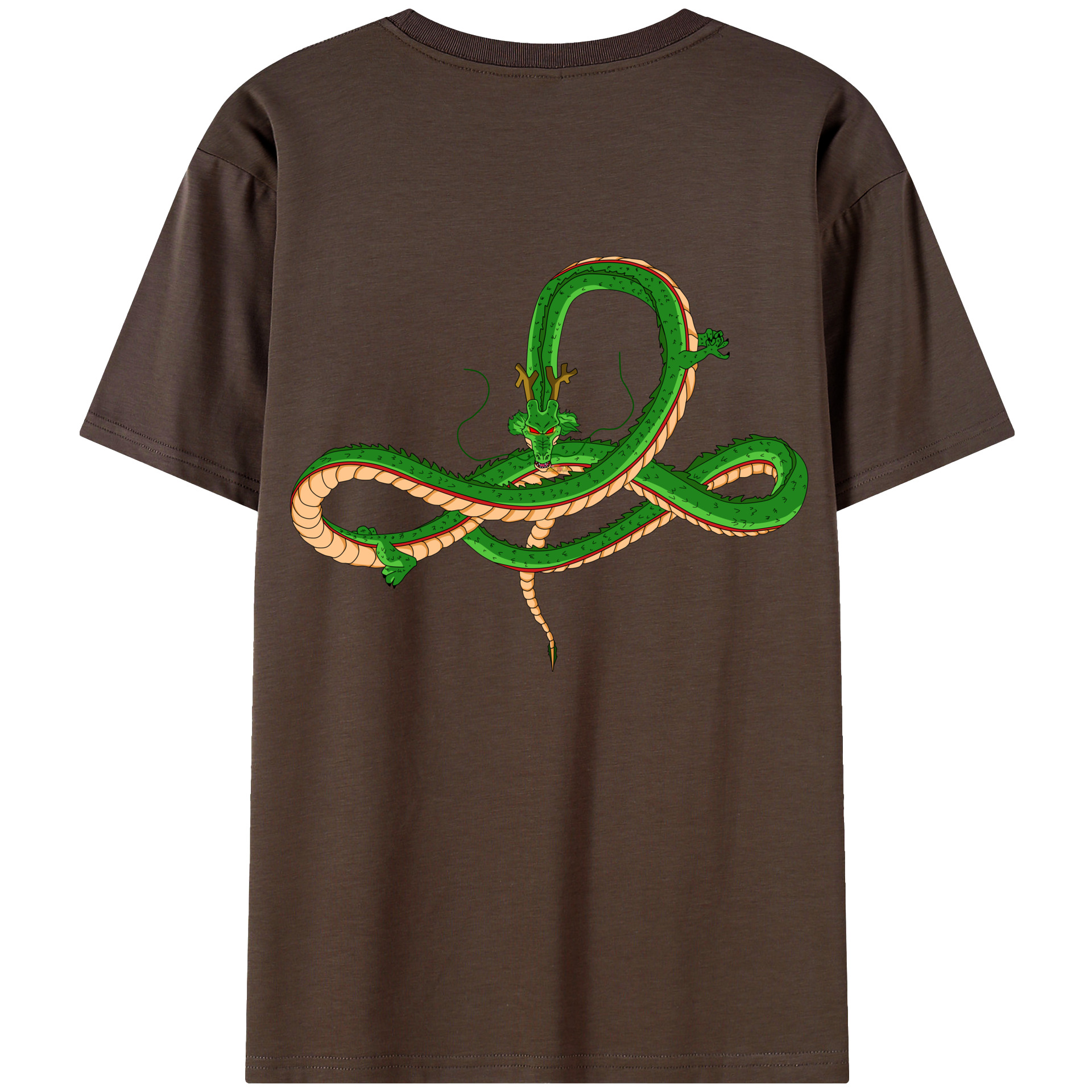 （画像用） ドラゴンボール 神龍 シェンロン DRAGON BALL Shenron 綿100％半袖Tシャツ（背面プリント）
