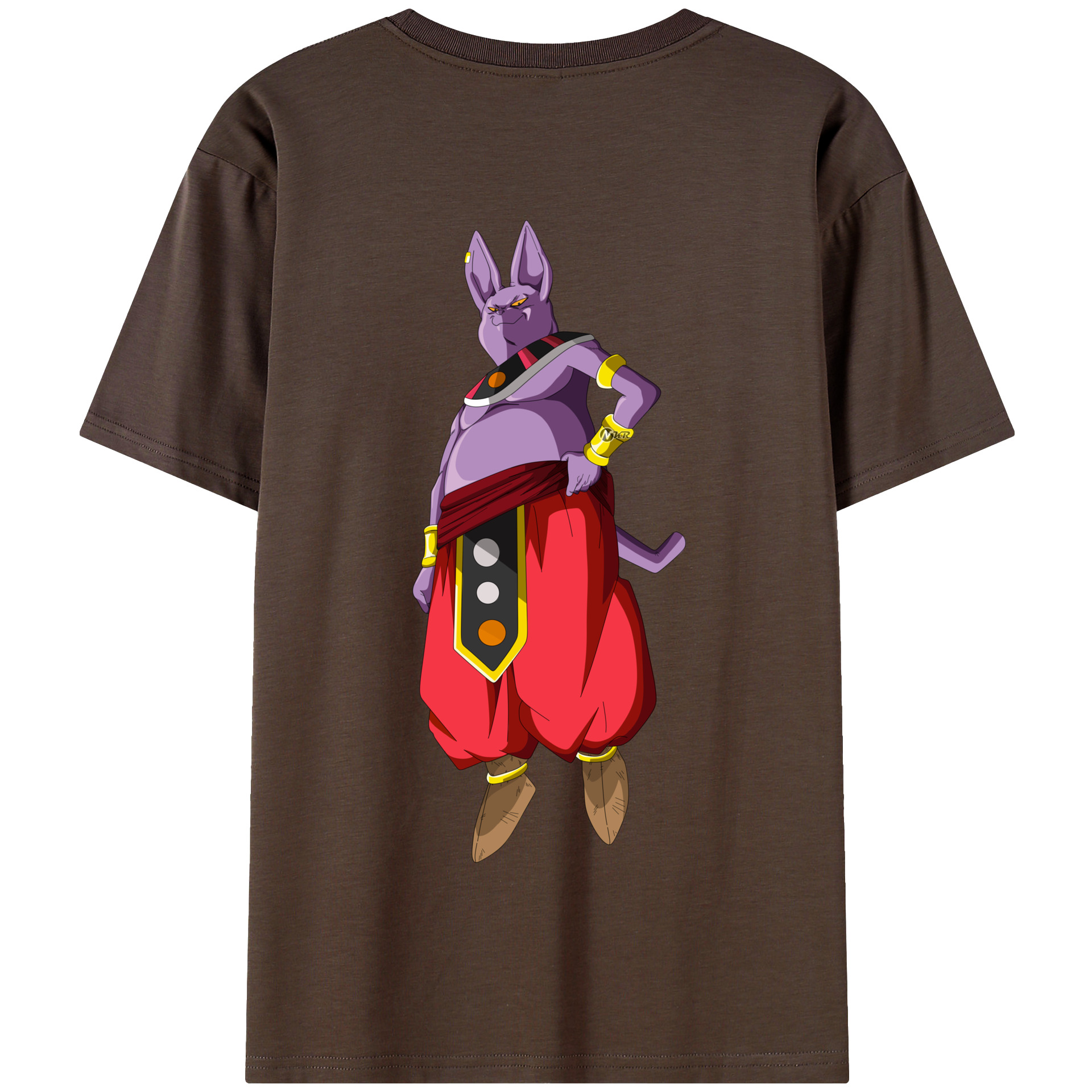 （画像用） ドラゴンボール シャンパ DRAGON BALL Champa 綿100％半袖Tシャツ（背面プリント）