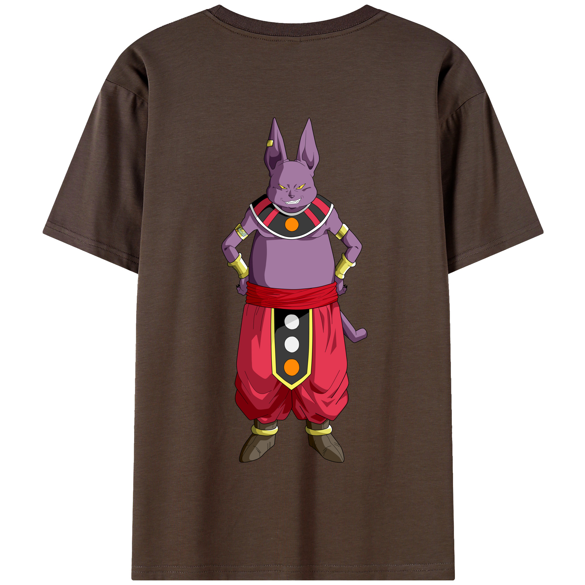 （画像用） ドラゴンボール シャンパ DRAGON BALL Champa 綿100％半袖Tシャツ（背面プリント）