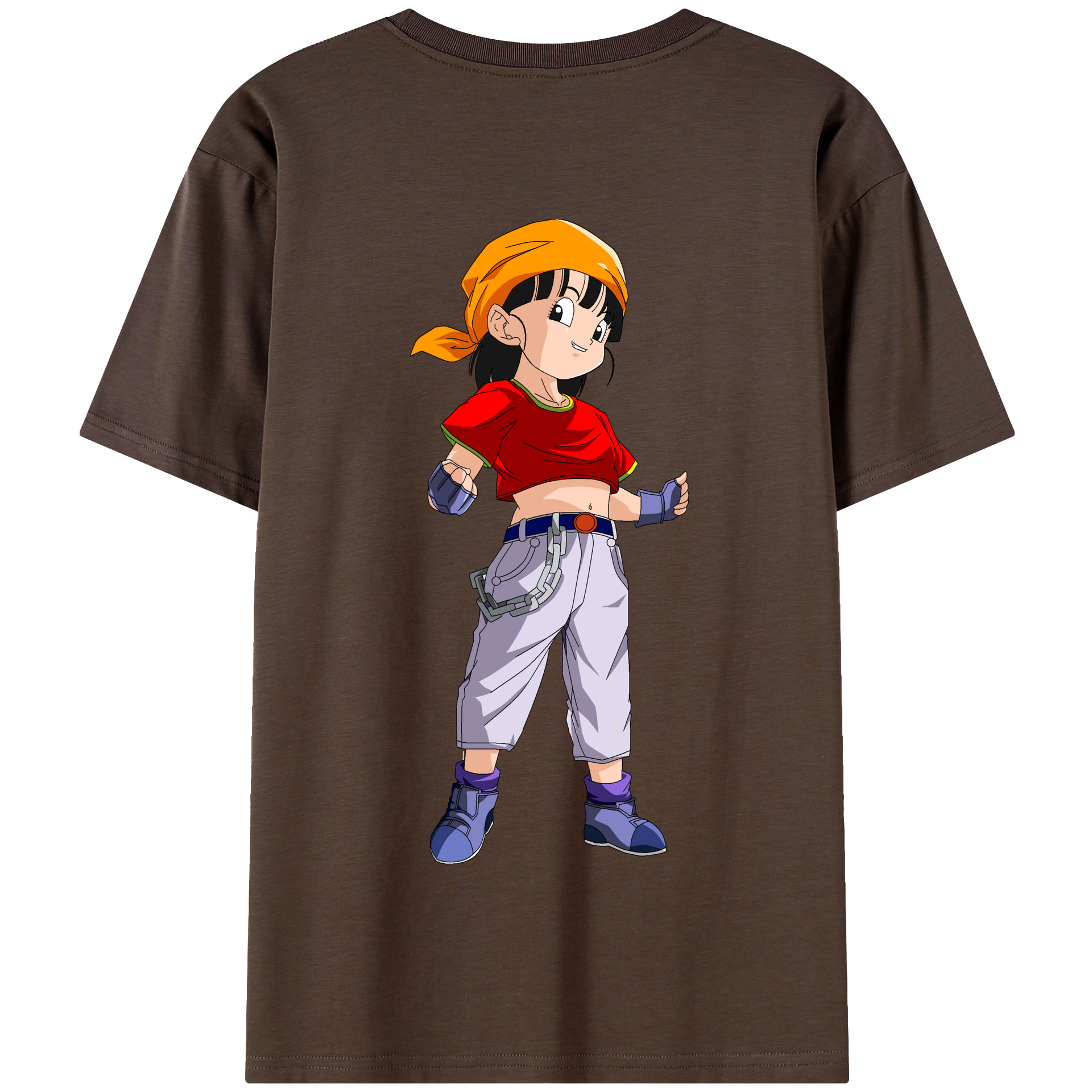 （画像用） ドラゴンボール パン DRAGON BALL Pan 綿100％半袖Tシャツ（背面プリント）
