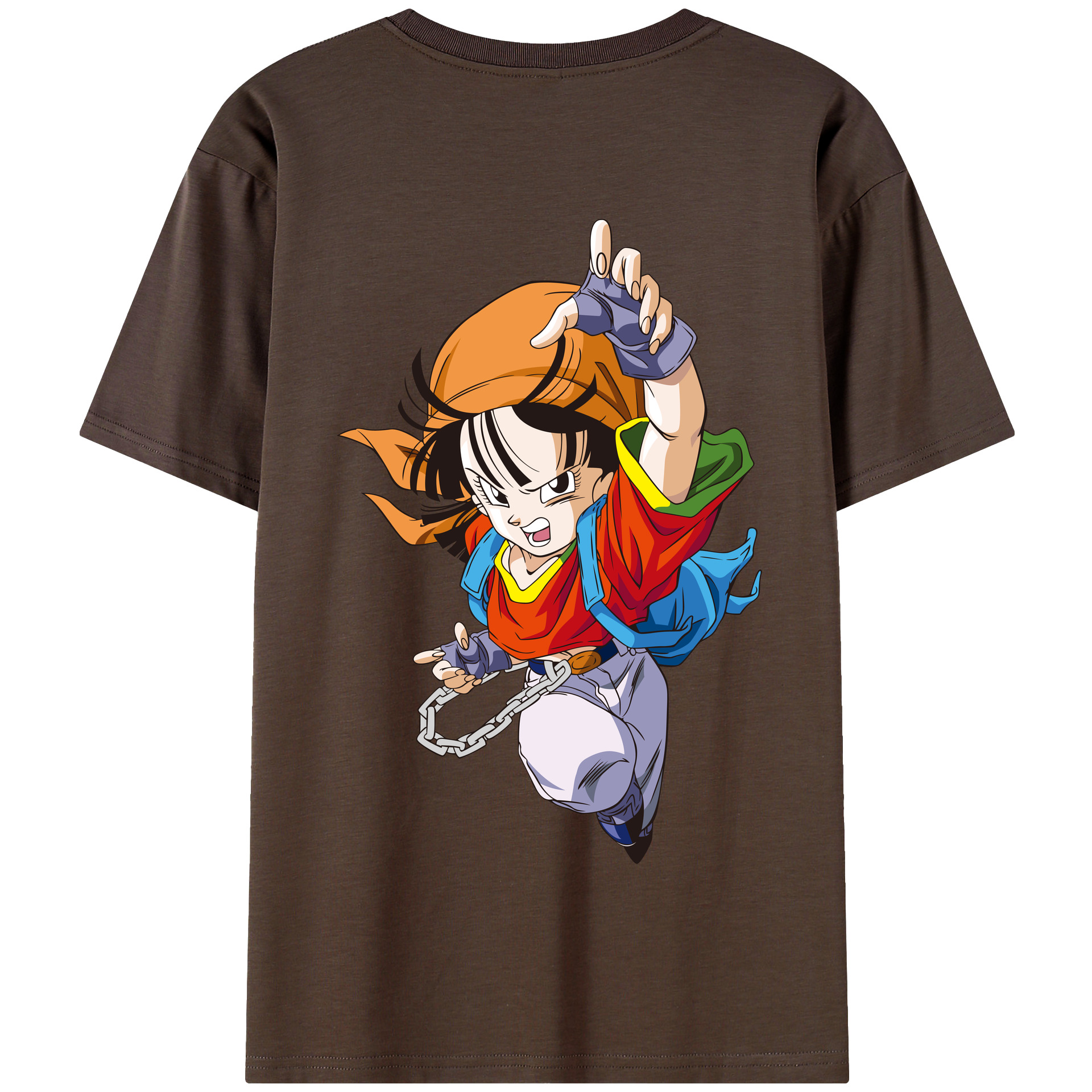 （画像用） ドラゴンボール パン DRAGON BALL Pan 綿100％半袖Tシャツ（背面プリント）