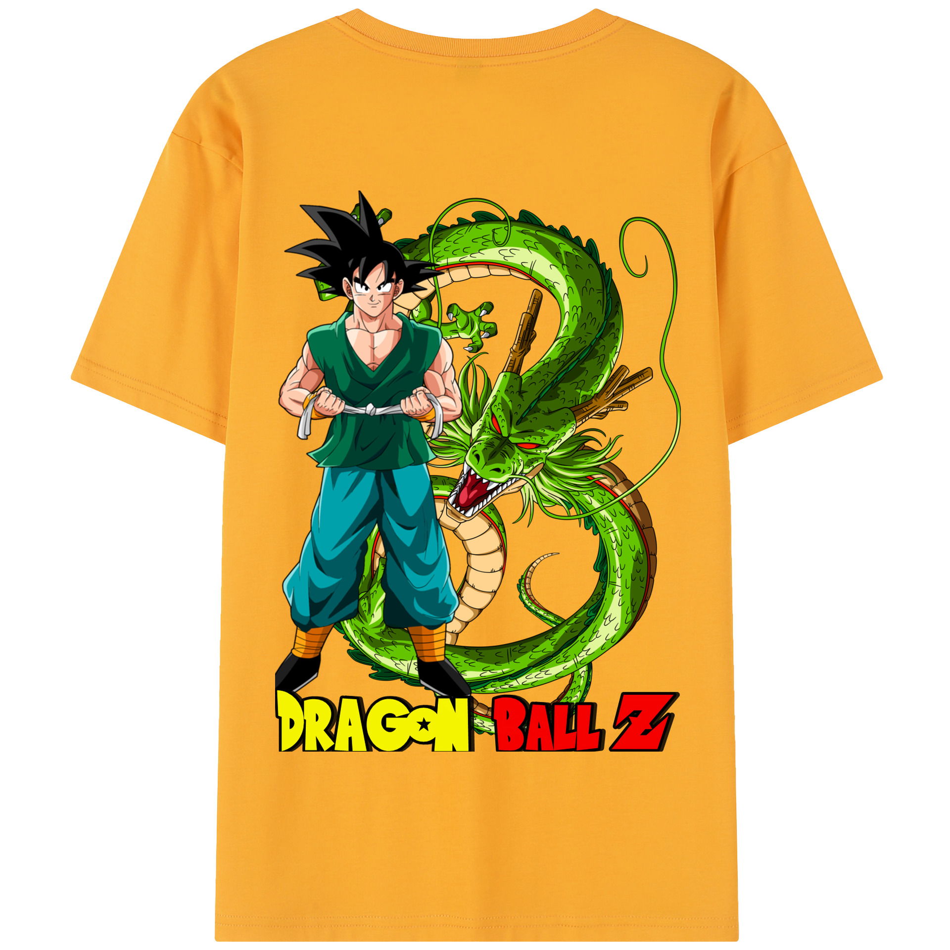 （画像用） ドラゴンボール 孫悟空（そん ごくう）Son Goku カカロット DRAGON BALL Kakarotto 綿100％半袖Tシャツ（背面プリント）