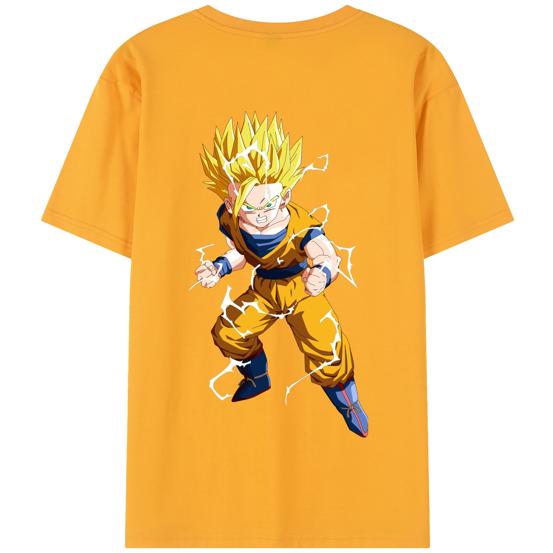 （画像用） ドラゴンボール 孫 悟飯（そんごはん）DRAGON BALL Son Gohan 綿100％半袖Tシャツ（背面プリント）