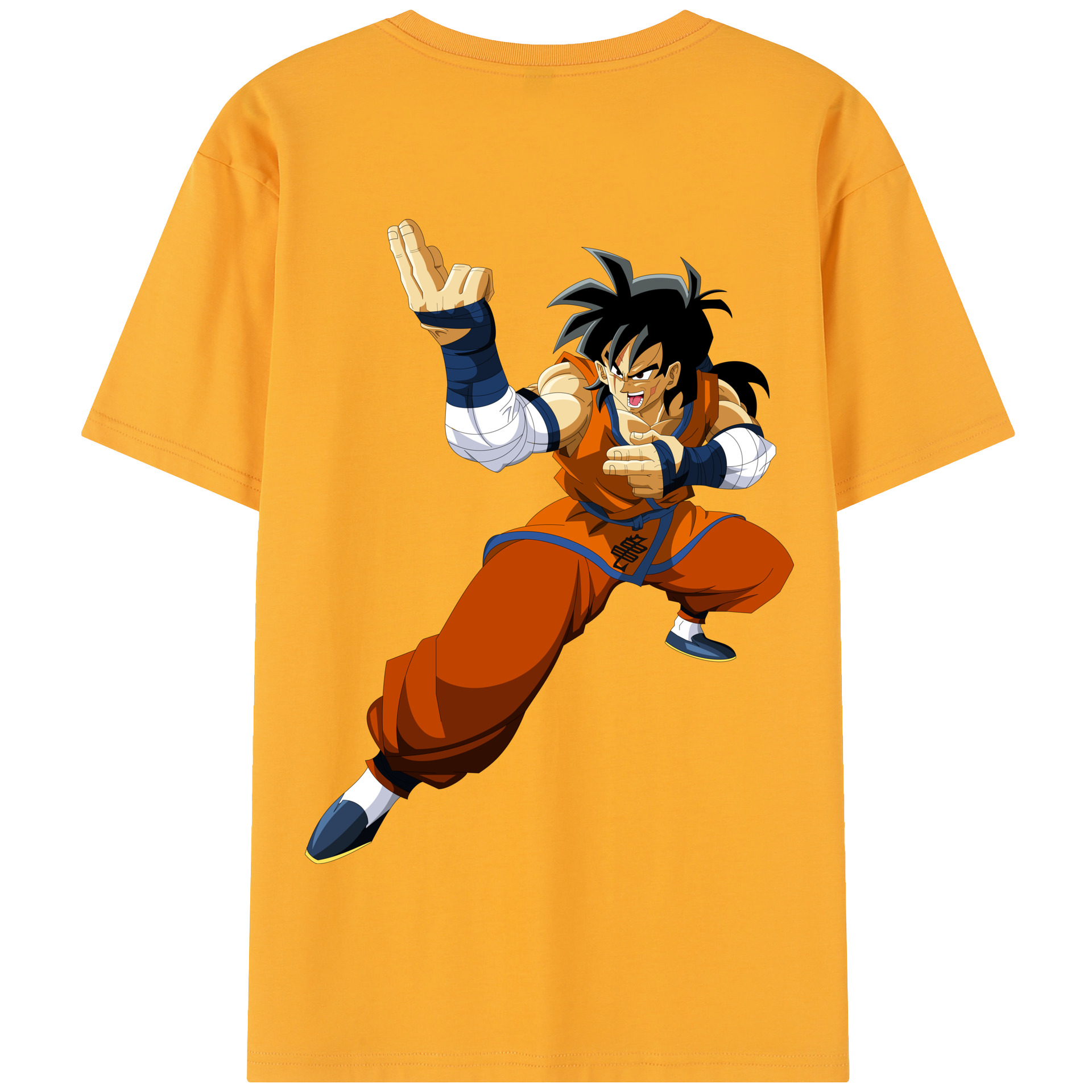 （画像用） ドラゴンボール ヤムチャ DRAGON BALL Yamcha 綿100％半袖Tシャツ（背面プリント）
