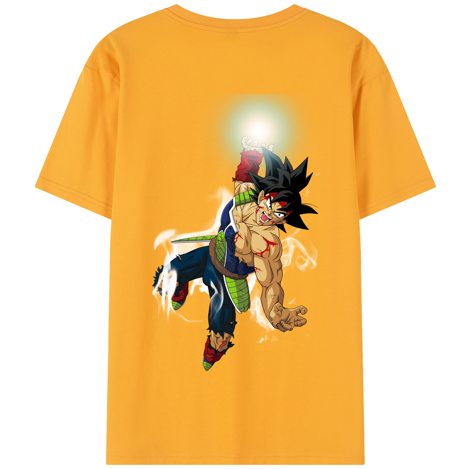 （画像用） ドラゴンボール バーダック DRAGON BALL Burdock 綿100％半袖Tシャツ（背面プリント）
